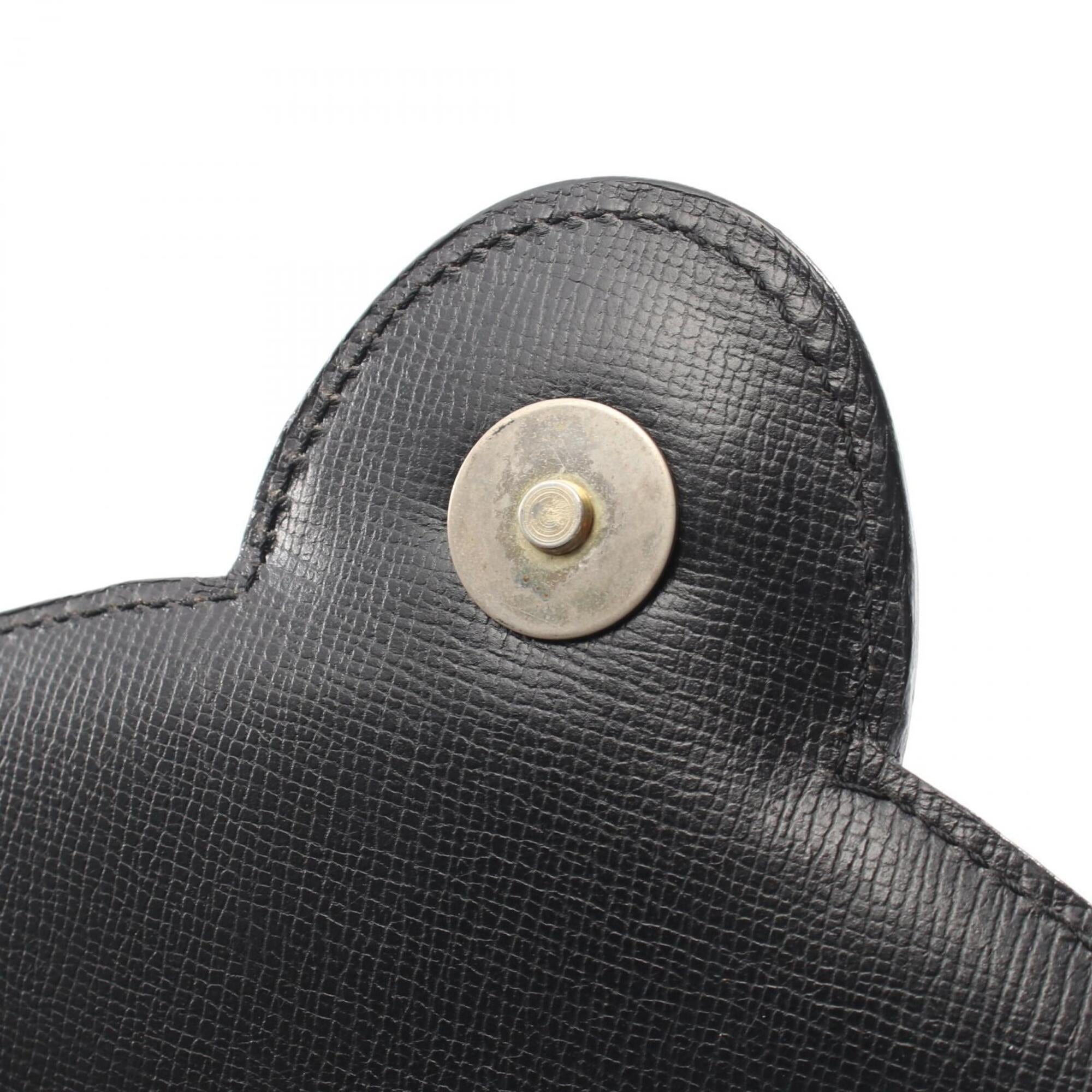 Christian Dior Black Leather Handbag Shoulder Bag (Pre-Owned)