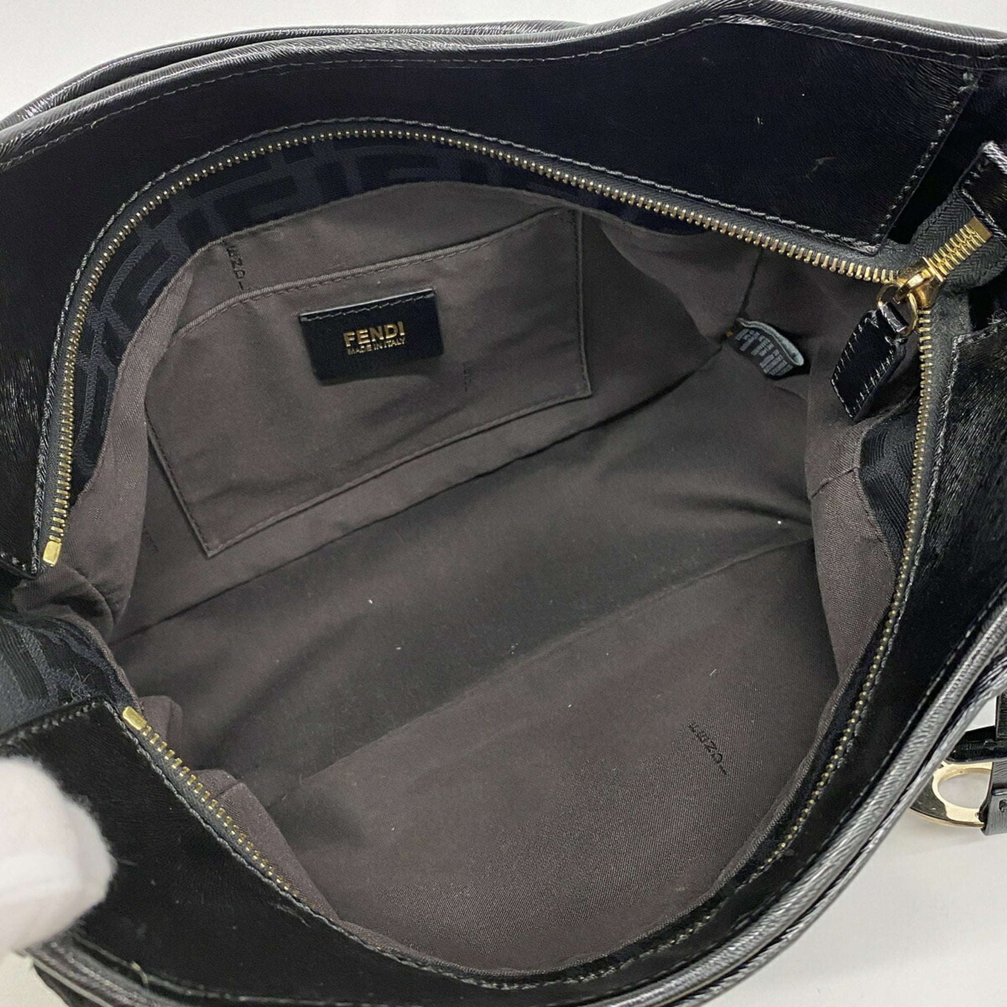 Fendi Black Nylon Canvas Tote Bag (Pre-Owned)