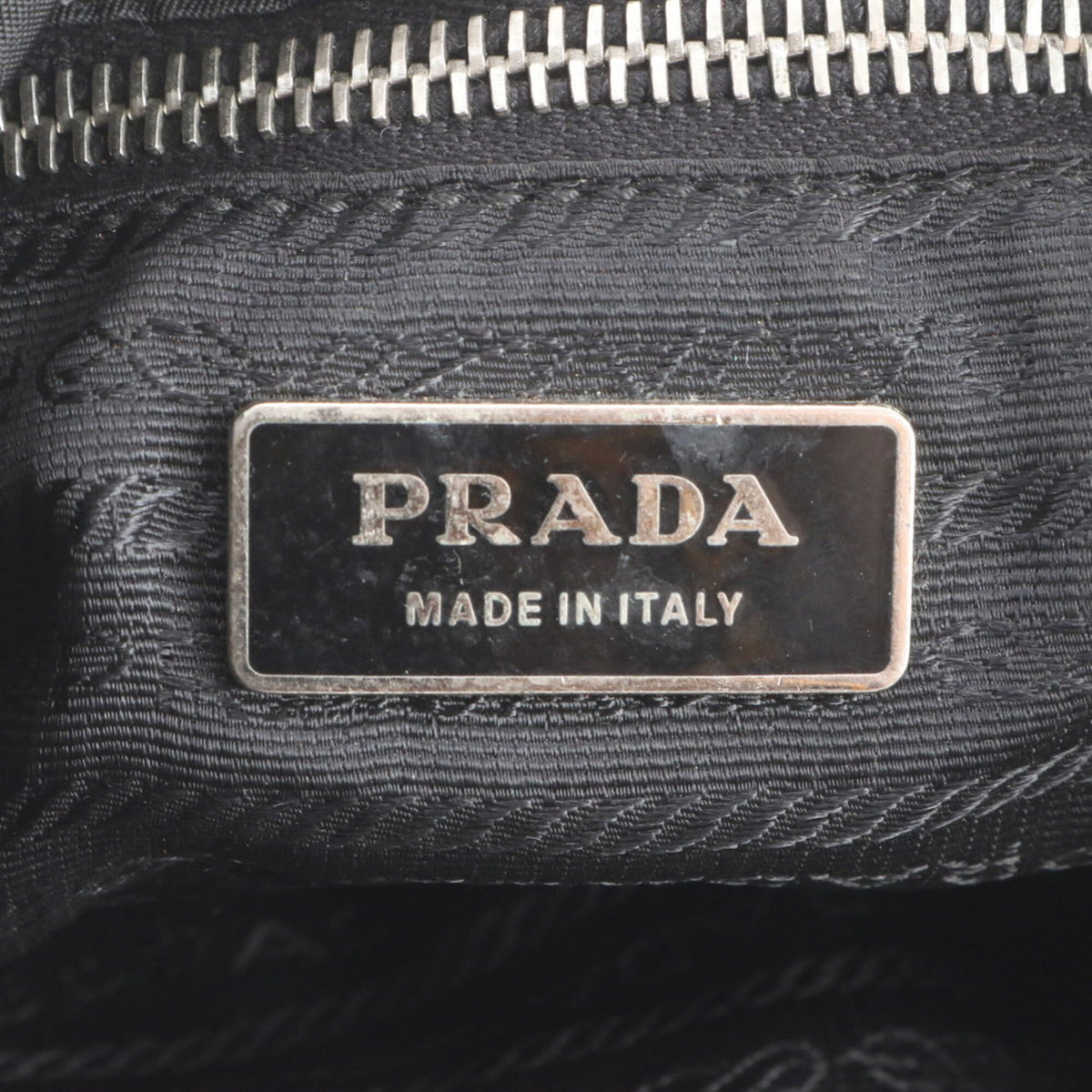 Prada Black Leather Nylon Shoulder Bag Tote Bag (Pre-Owned)
