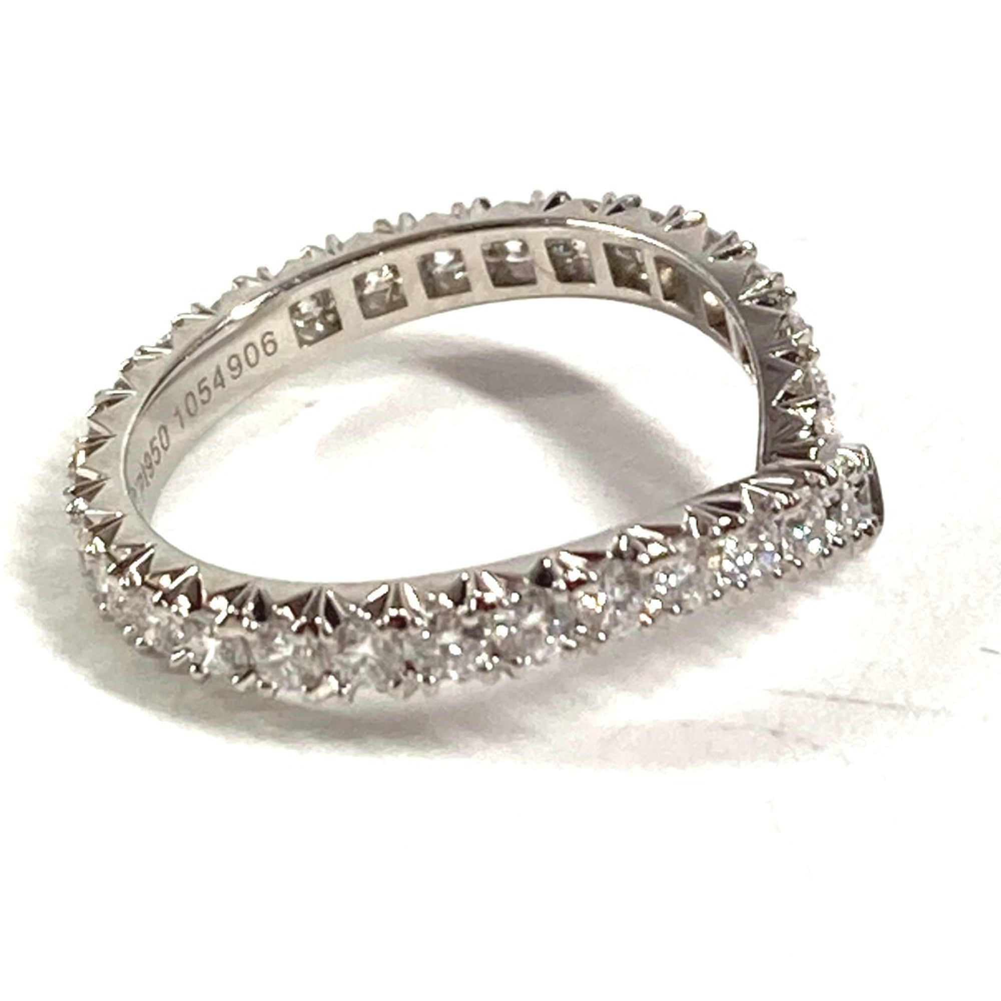 Harry Winston Silver Platinum 950 Band Ring (Pre-Owned)