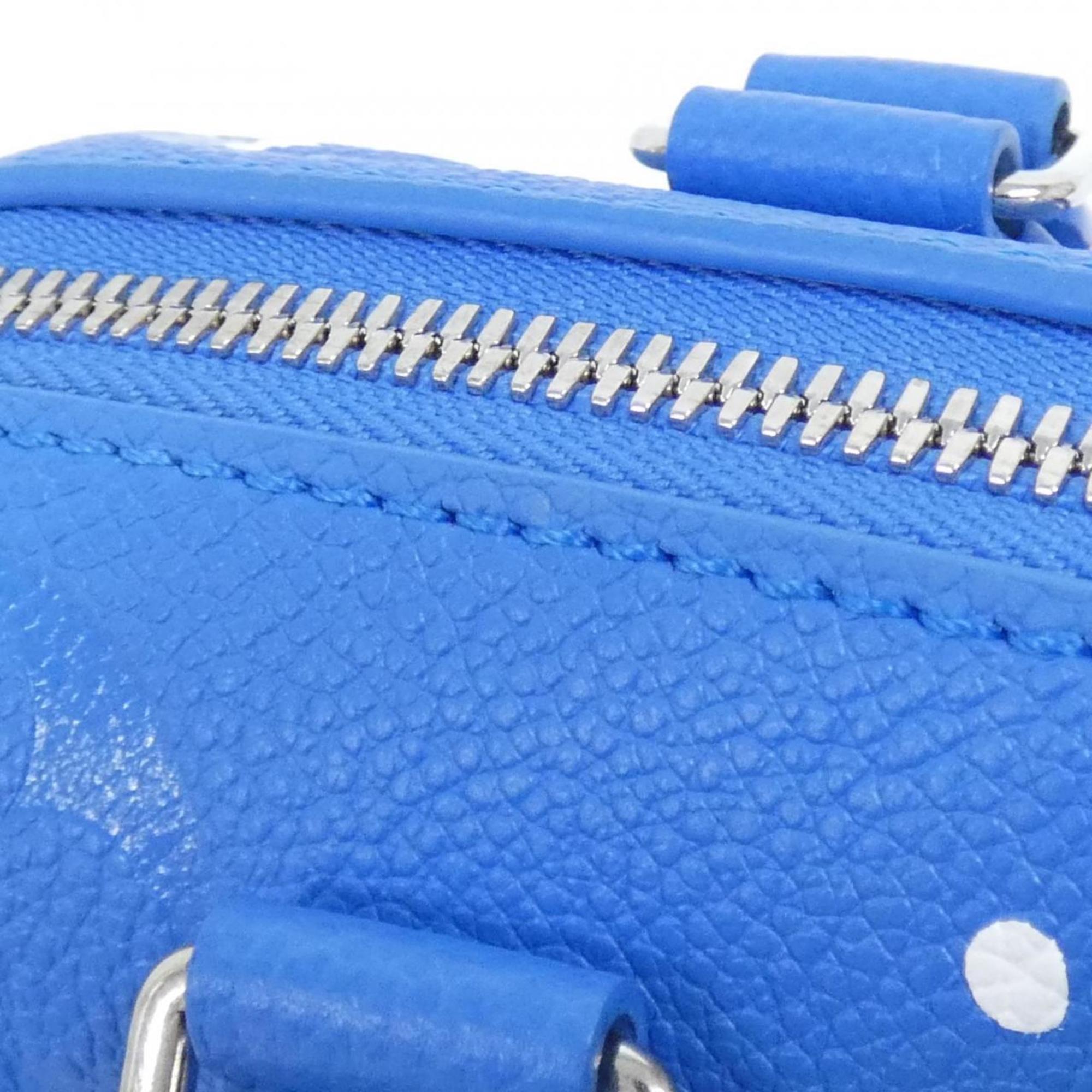 Louis Vuitton Blue Leather Shoulder Bag (Pre-Owned)