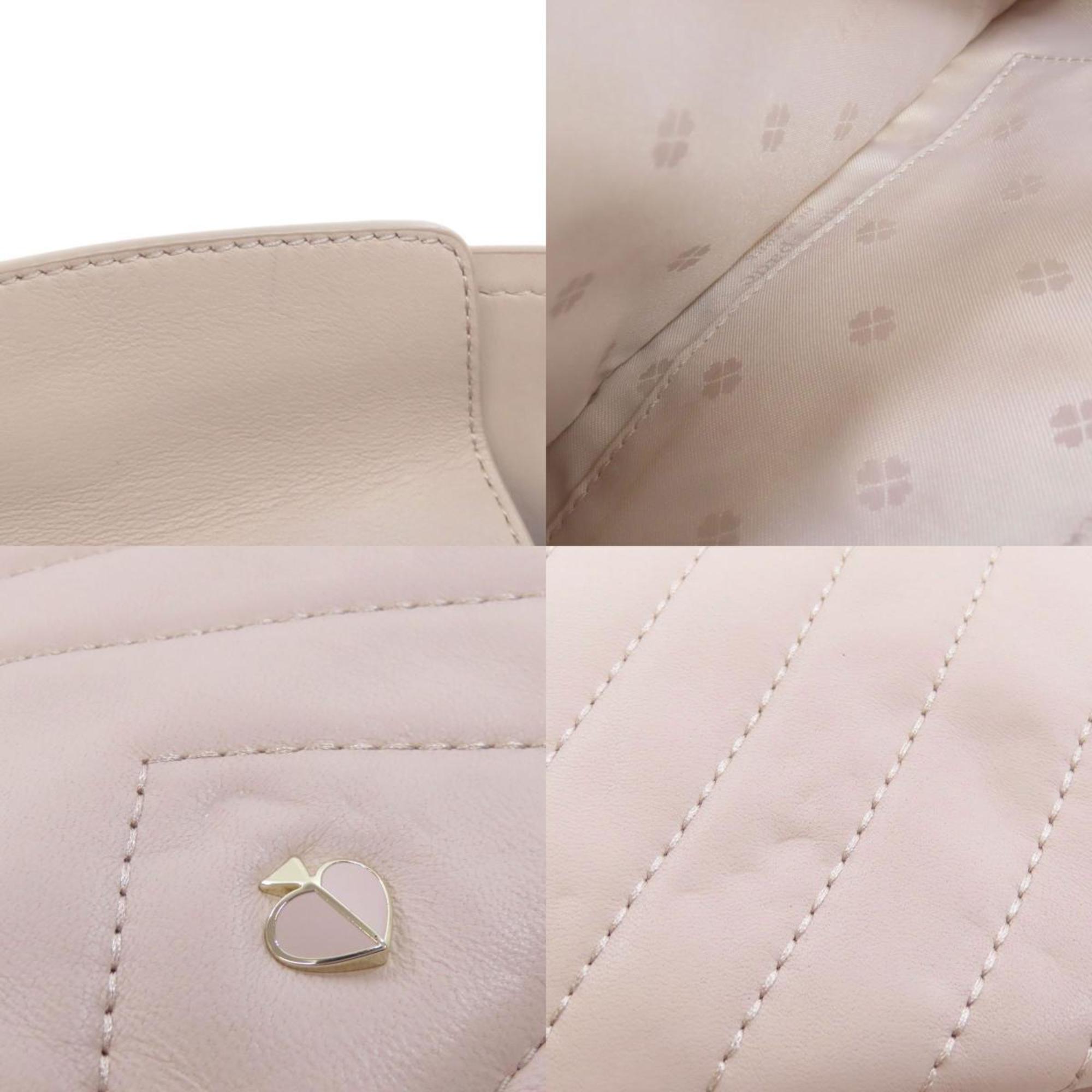Kate Spade Beige Leather Shoulder Bag (Pre-Owned)