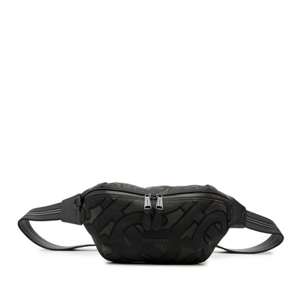 Burberry Black Nylon Leather Fanny Pack (Pre-Owned)