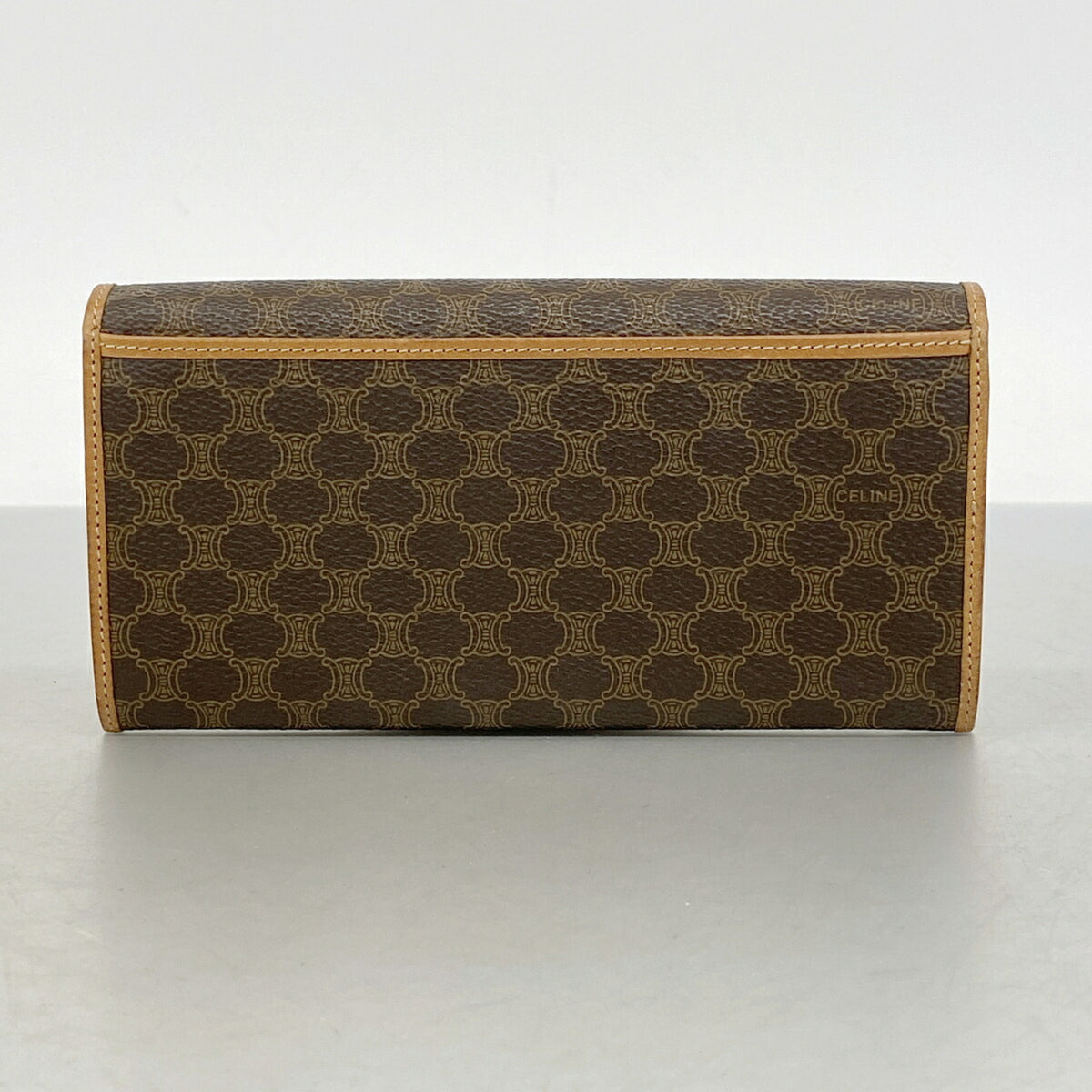 Celine Brown Pvc Long Wallet (Bi-Fold) (Pre-Owned)