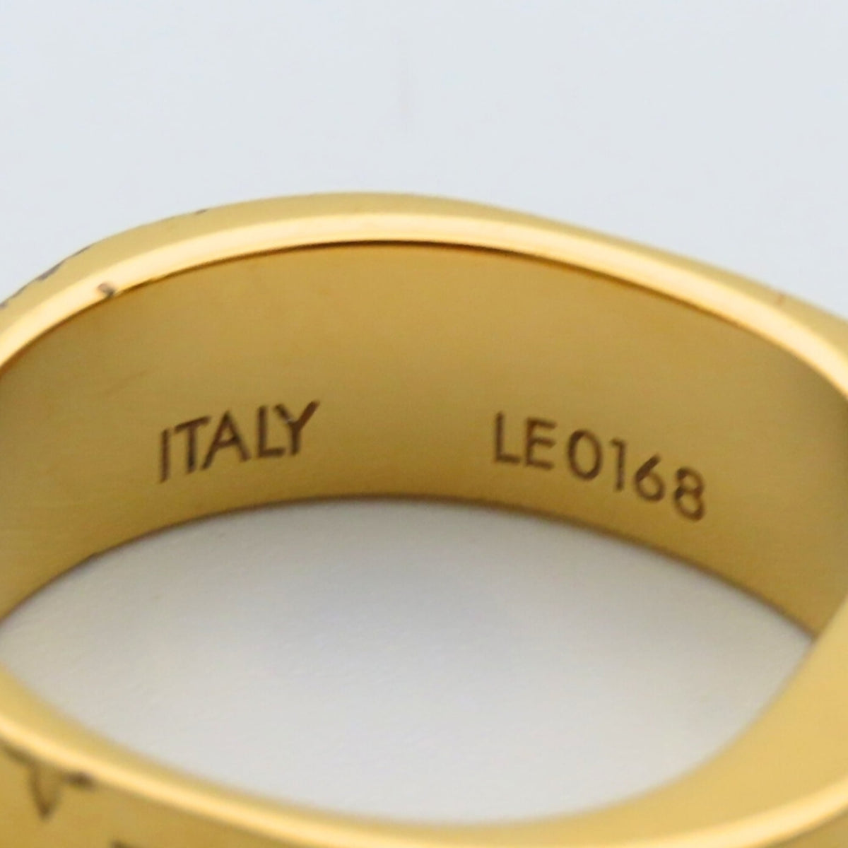 Louis Vuitton Gold Silver Gold Plating Metal Band Ring (Pre-Owned)