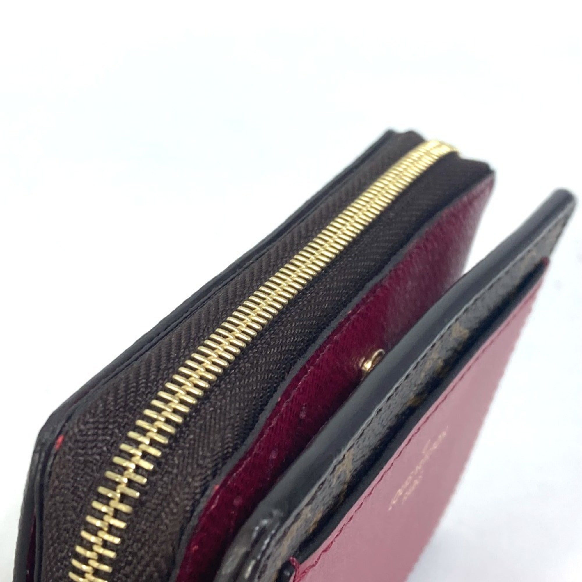 Louis Vuitton Monogram Brown Fuchsia Monogram Wallet (Bi-Fold) (Pre-Owned)