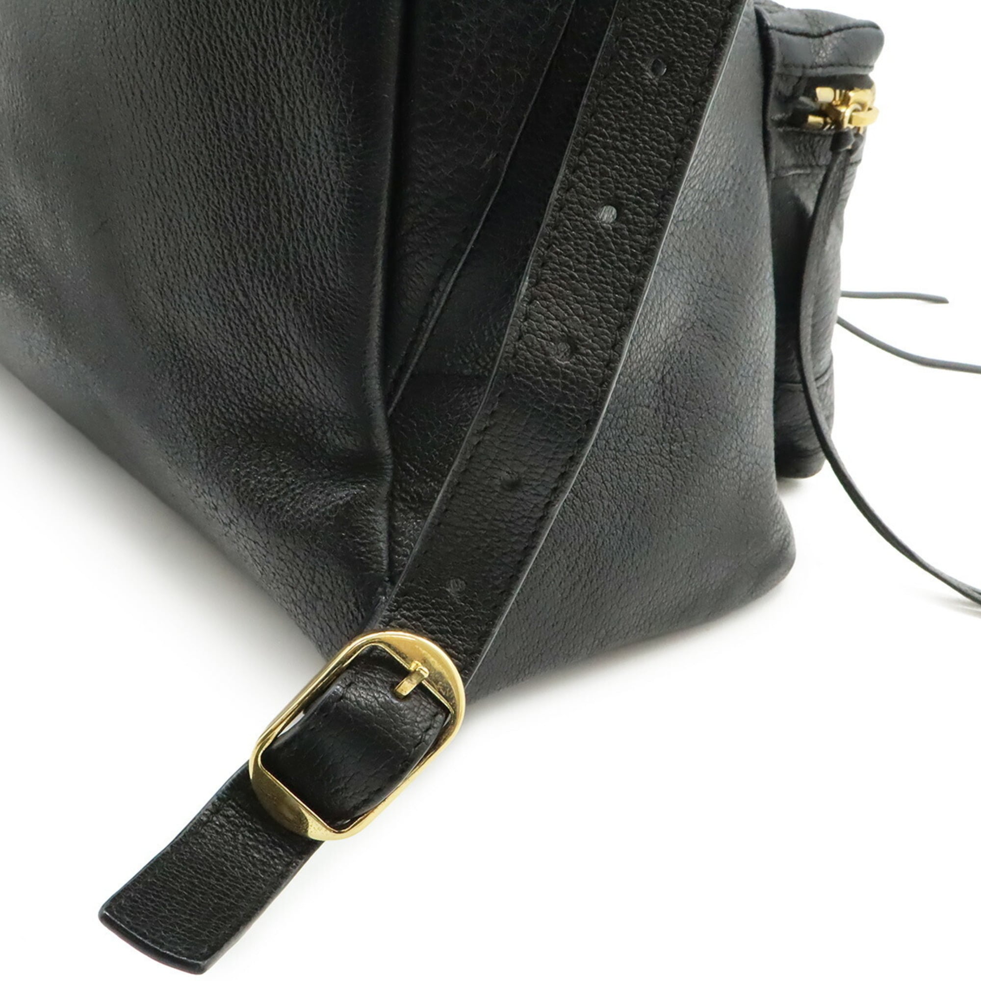 Balenciaga Black Leather Backpack (Pre-Owned)