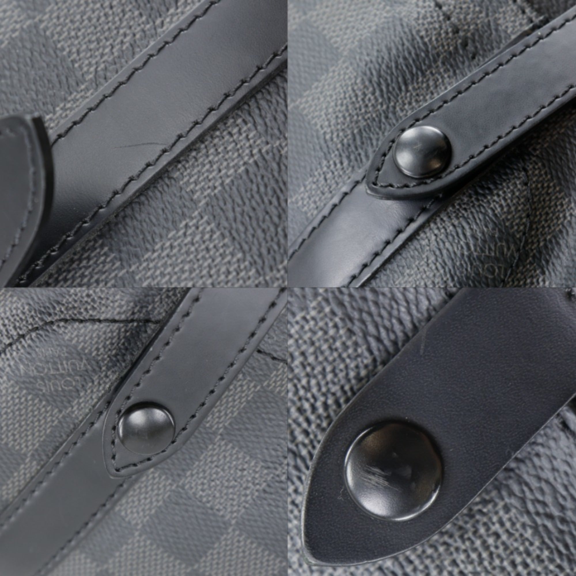 Louis Vuitton Black Damier Graphite Canvas Backpack (Pre-Owned)