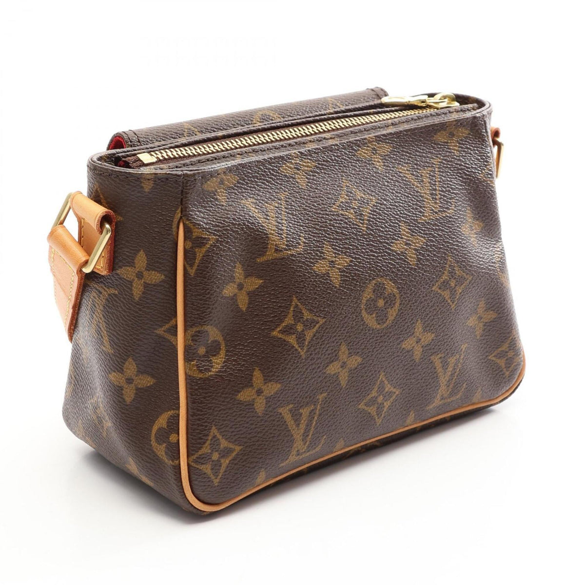 Louis Vuitton Brown Monogram Coated Canvas Leather Handbag Shoulder Bag (Pre-Owned)