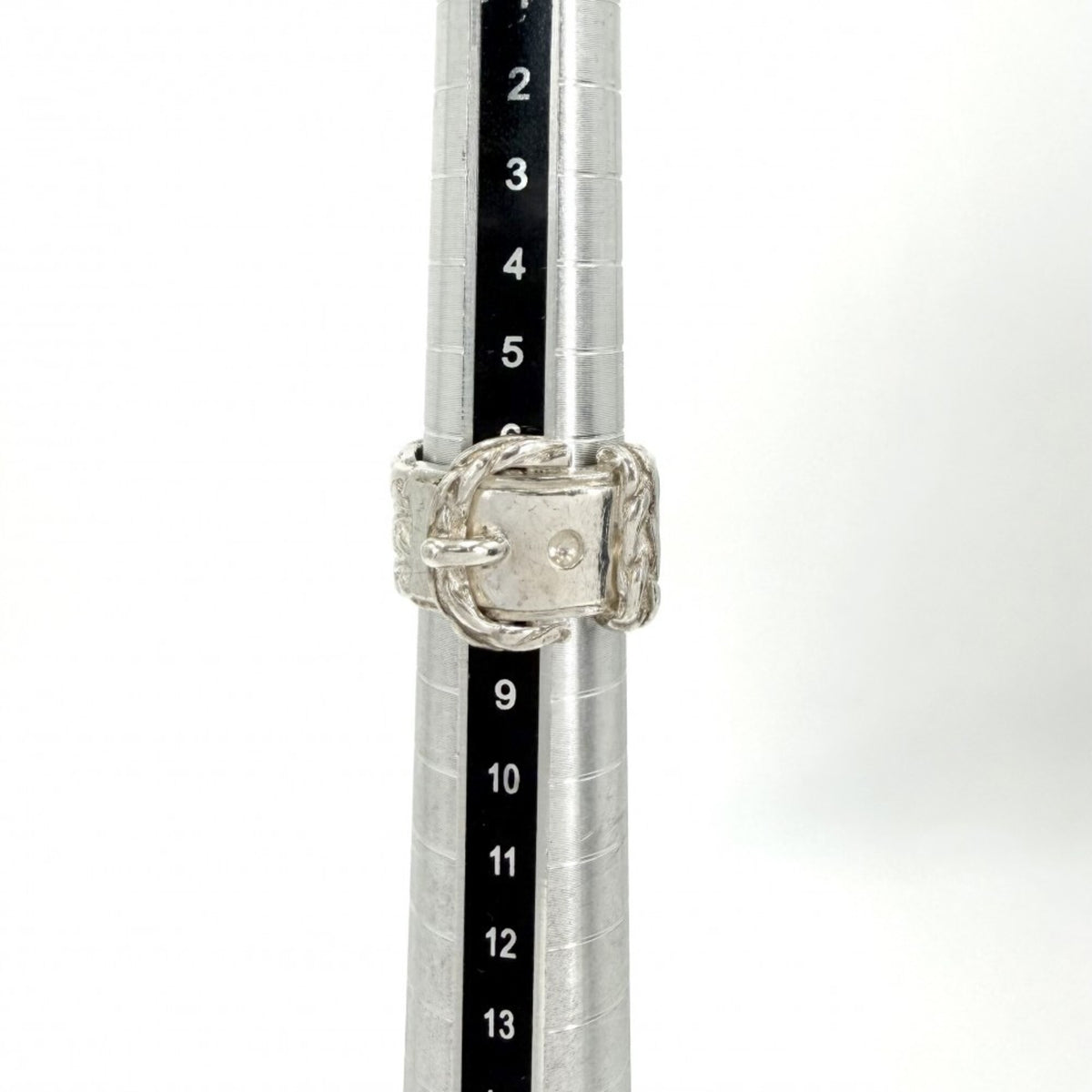 Hermes Silver 925 Band Ring (Pre-Owned)
