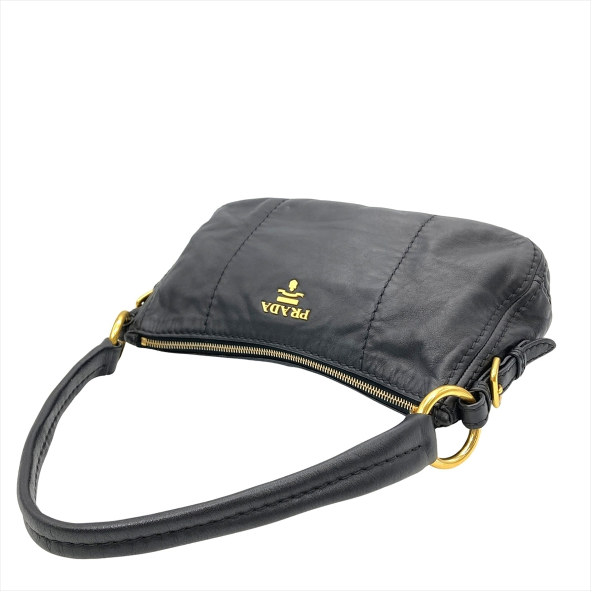Prada Black Leather Shoulder Bag (Pre-Owned)
