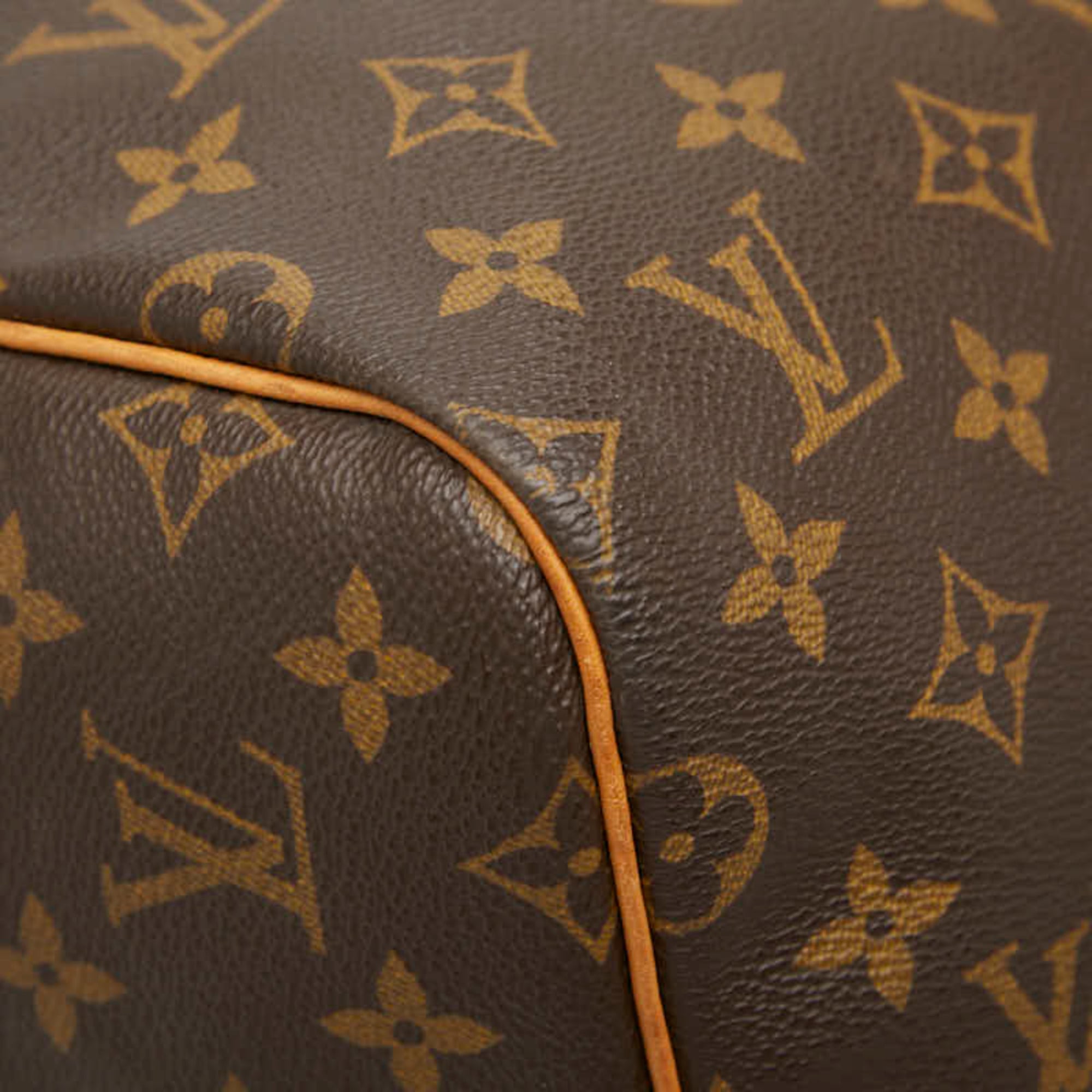 Louis Vuitton Brown Pvc Leather Boston Bag Shoulder Bag (Pre-Owned)