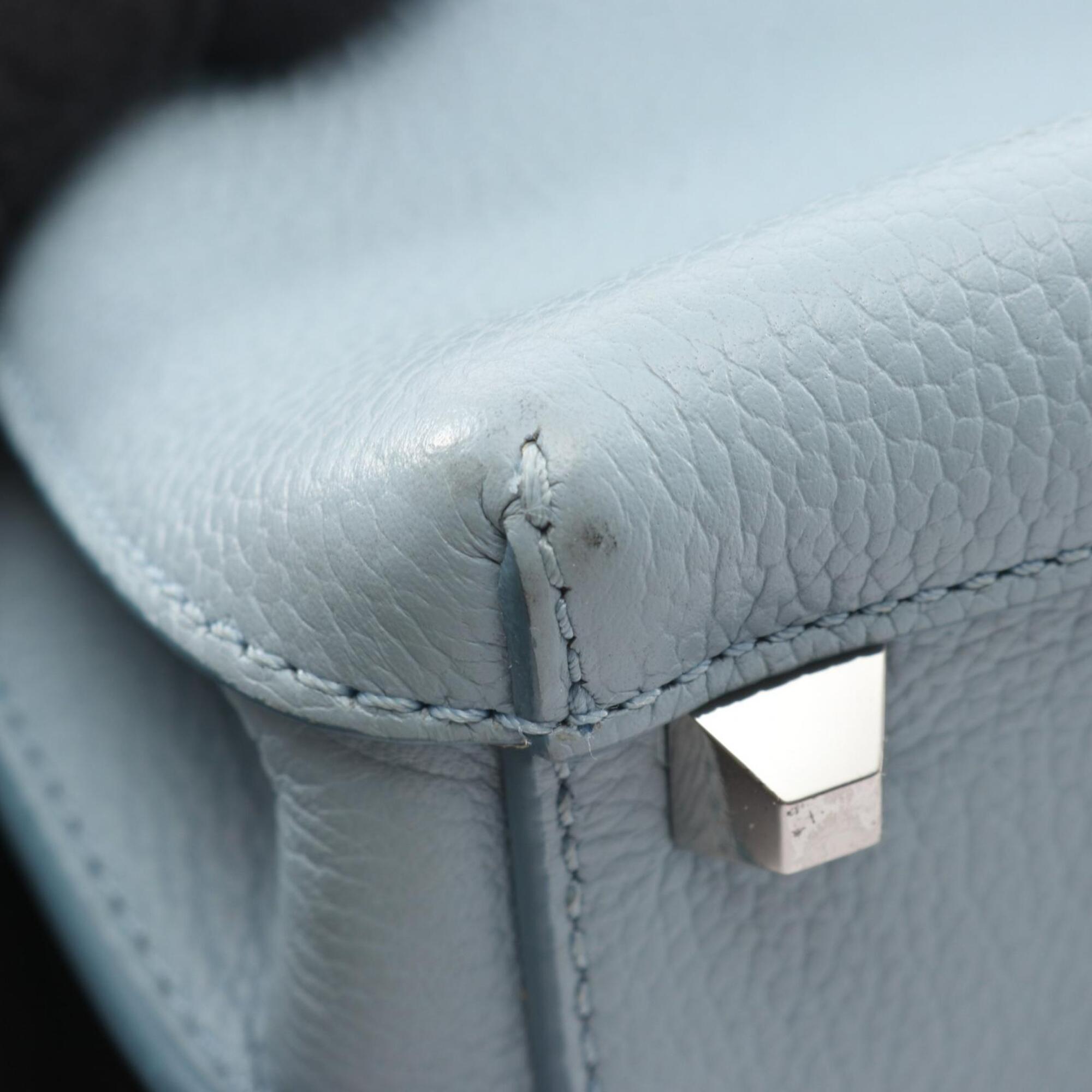 Mcm Blue Leather Handbag (Pre-Owned)