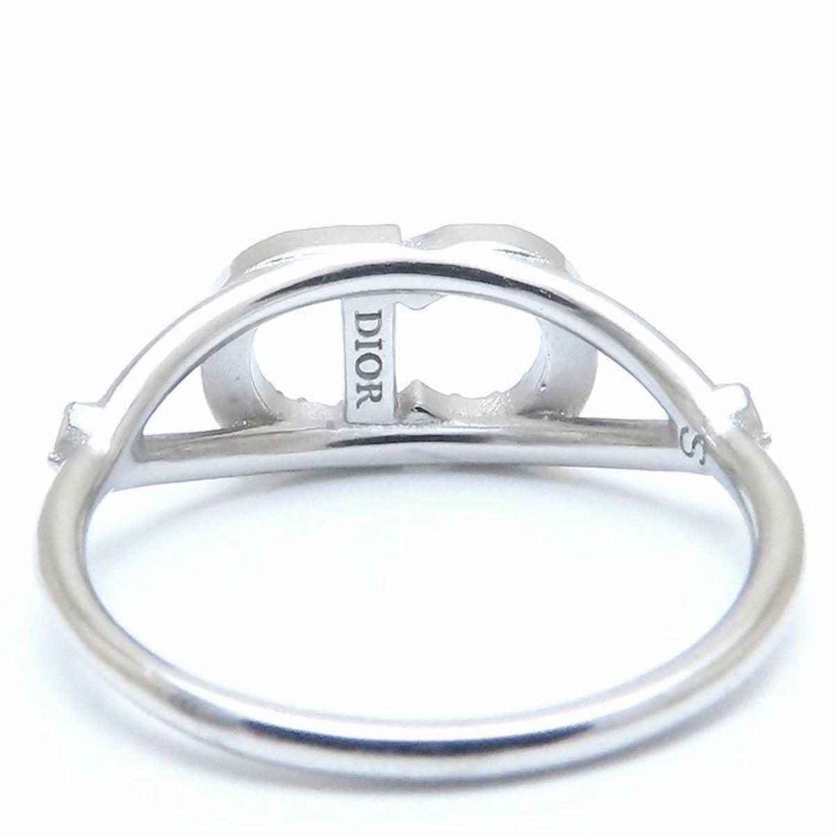 Christian Dior Silver Metal Band Ring (Pre-Owned)