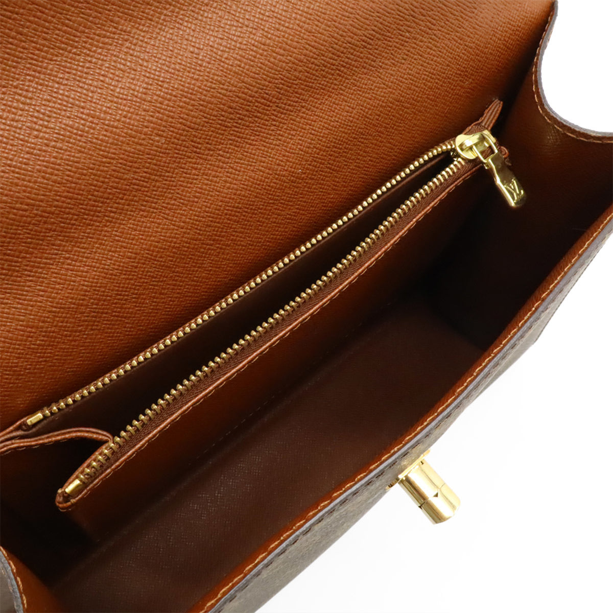 Louis Vuitton Brown Monogram Canvas Handbag (Pre-Owned)