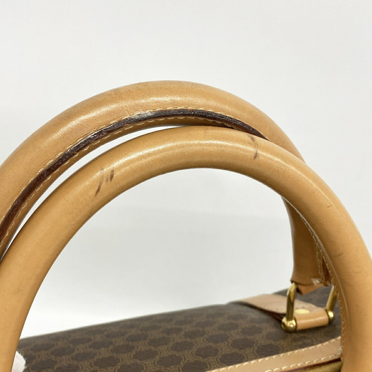 Unspecified Brown Pvc Boston Bag (Pre-Owned)