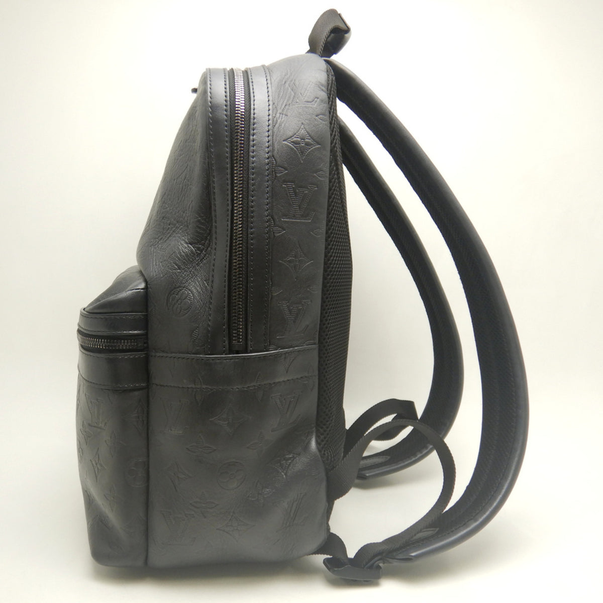 Louis Vuitton Monogram Shadow Noir Leather Backpack (Pre-Owned)