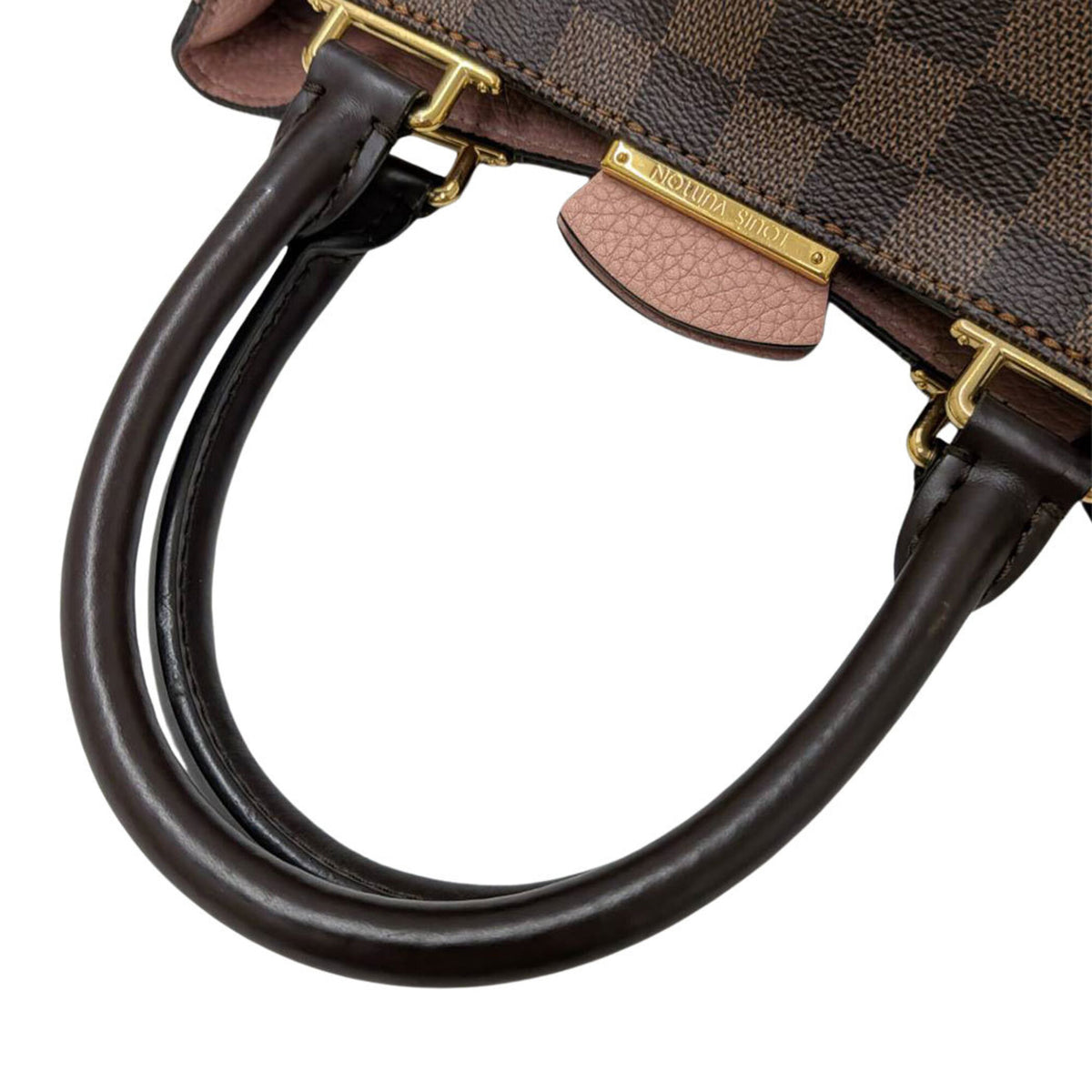 Louis Vuitton Brown Damier Canvas Magnolia Pink Damier Canvas Handbag Shoulder Bag (Pre-Owned)