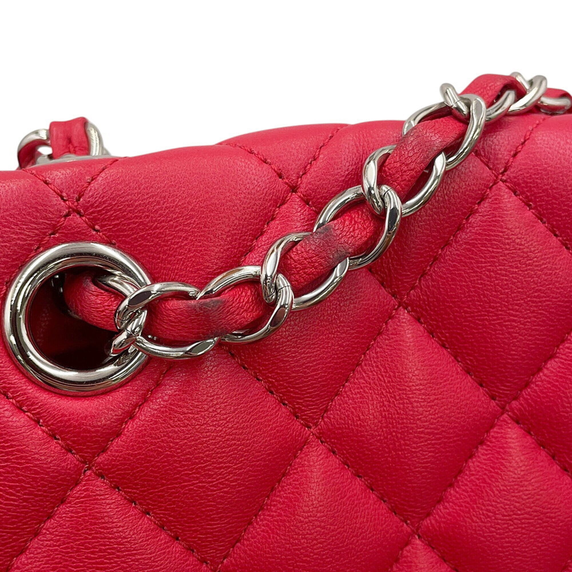 Chanel Red Color Backpack Handbag (Pre-Owned)