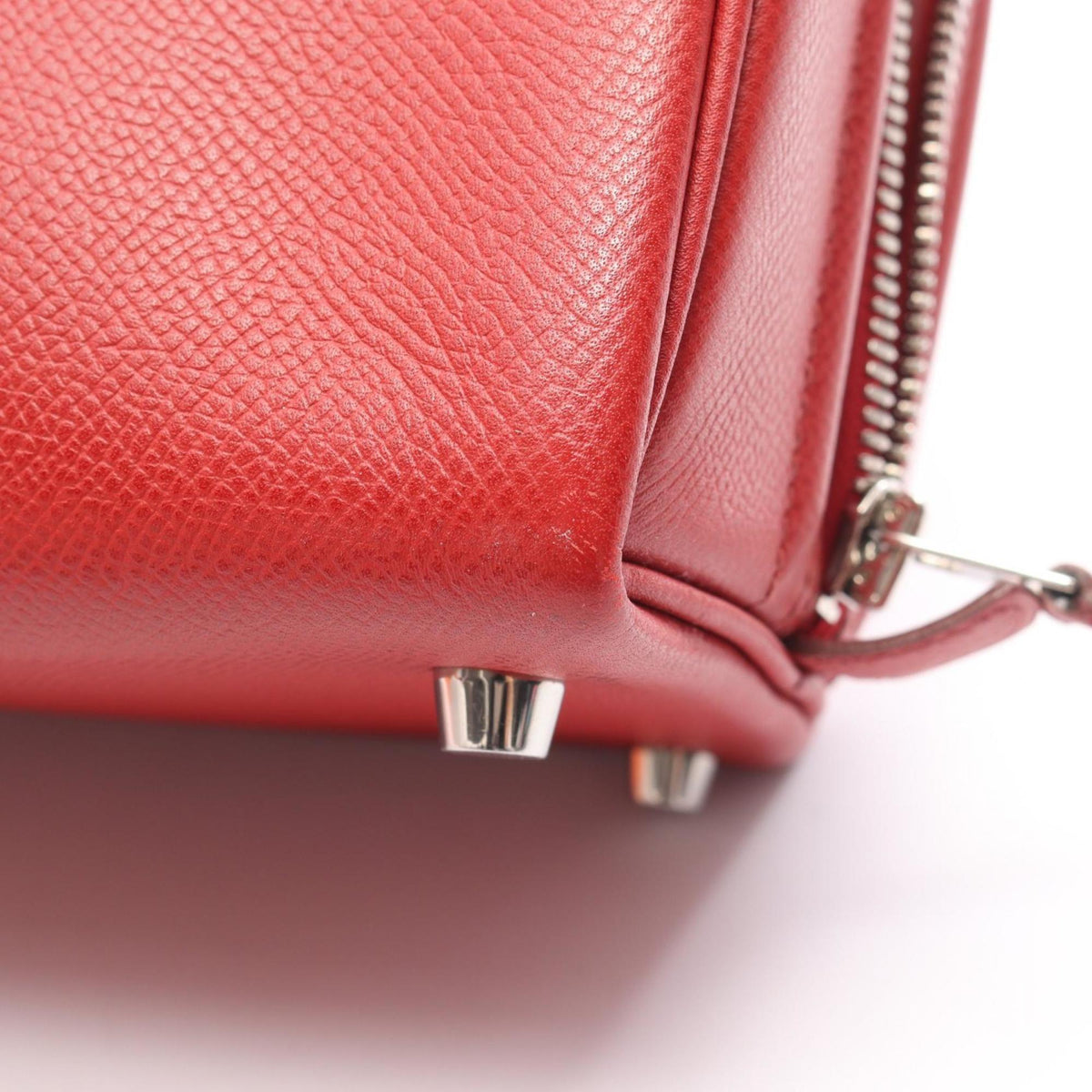 Hermes Red Color Epsom Leather Handbag (Pre-Owned)