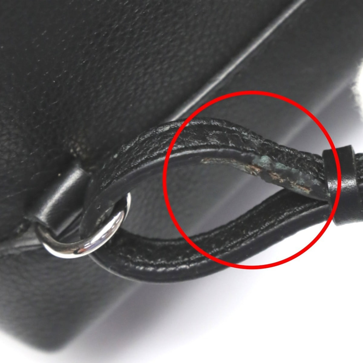 Louis Vuitton Black Noir Leather Backpack (Pre-Owned)