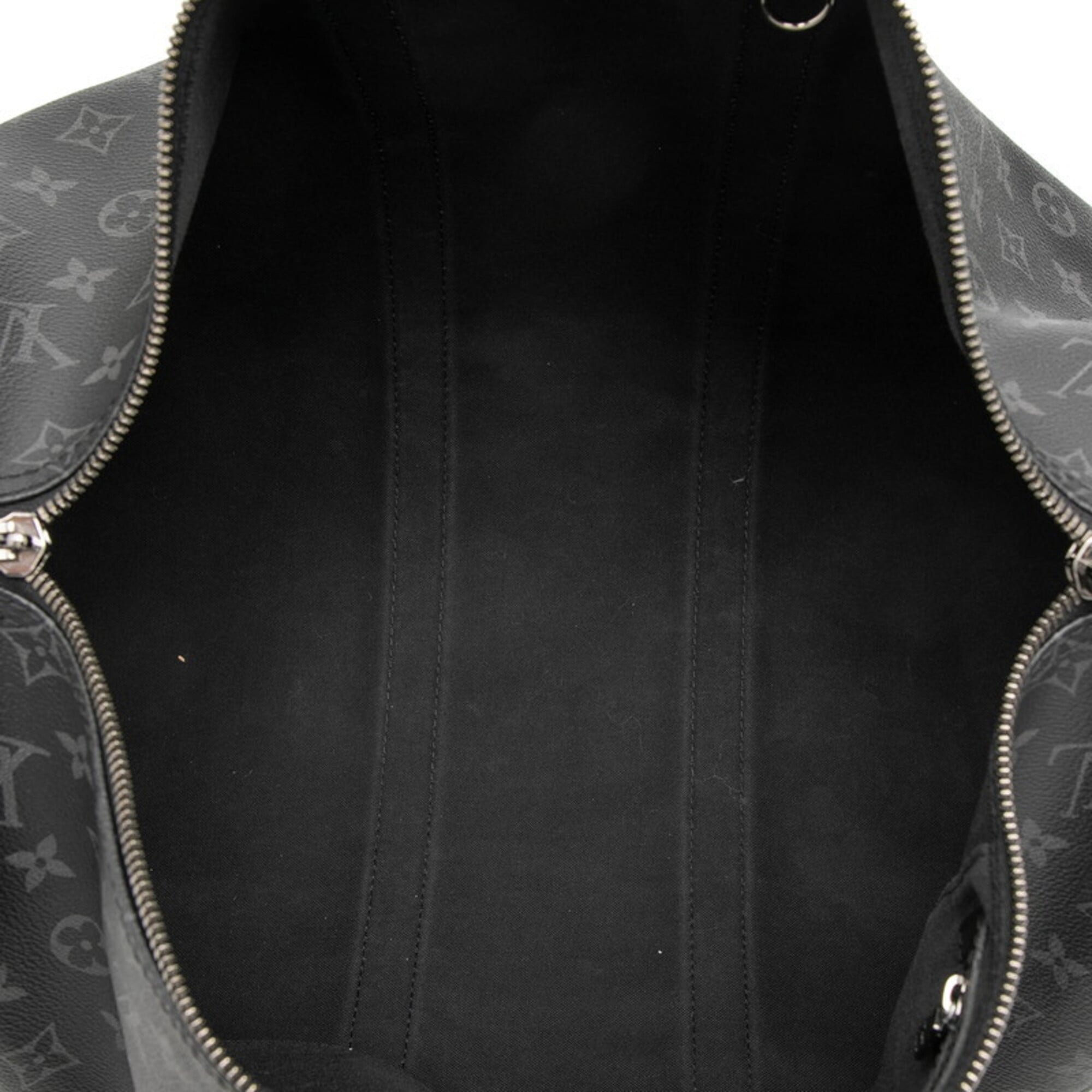 Louis Vuitton Black Gray Monogram Eclipse Pvc Leather Boston Bag Handbag Shoulder Bag (Pre-Owned)