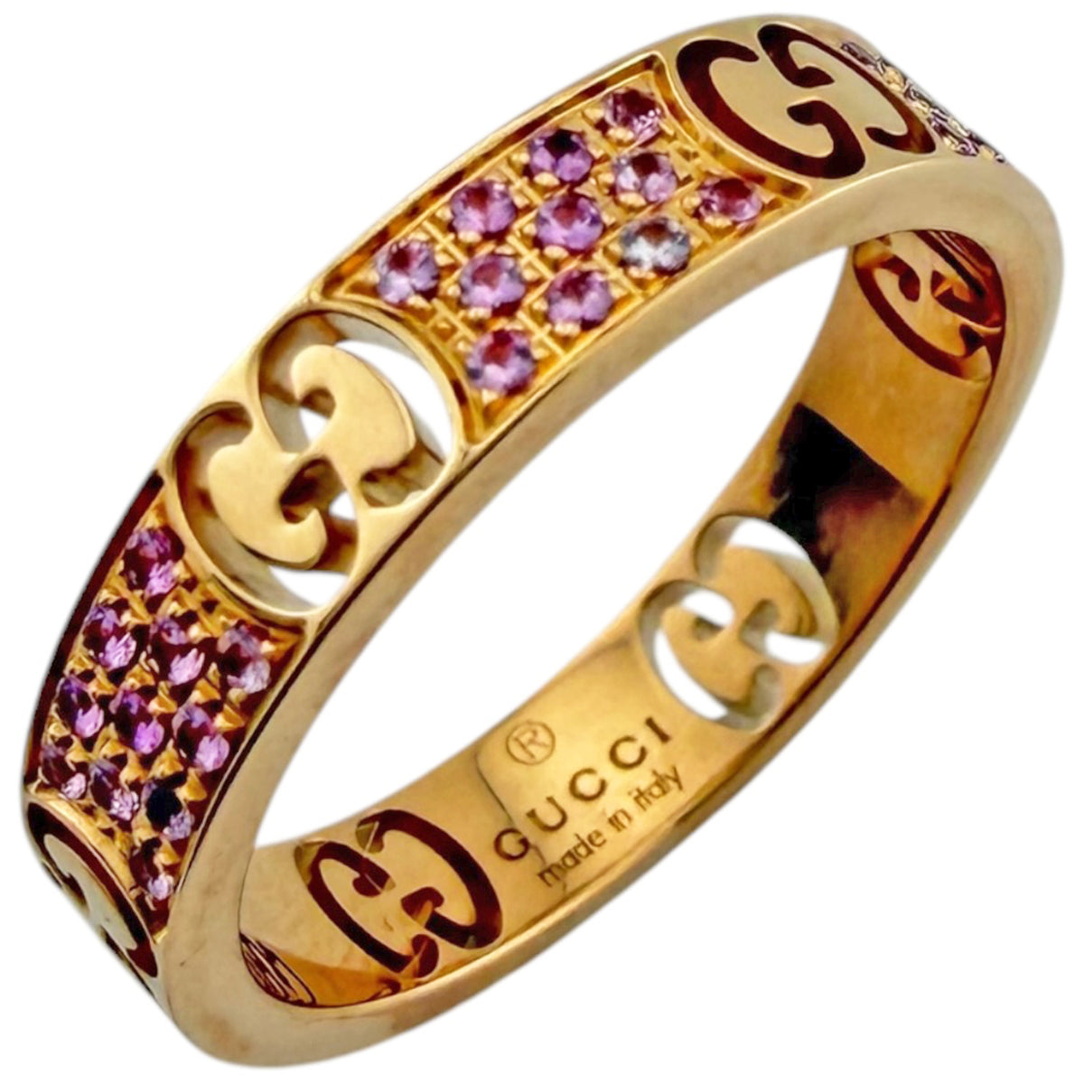 Gucci Pink Gold (18K) Band Ring (Pre-Owned)