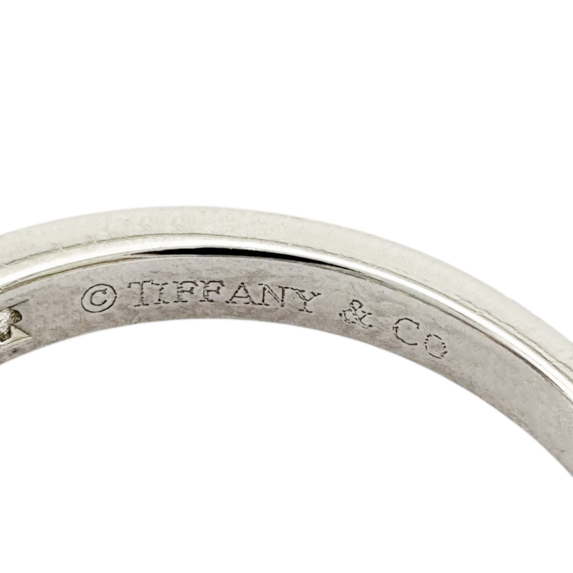 Tiffany Silver Platinum 950 Band Ring (Pre-Owned)