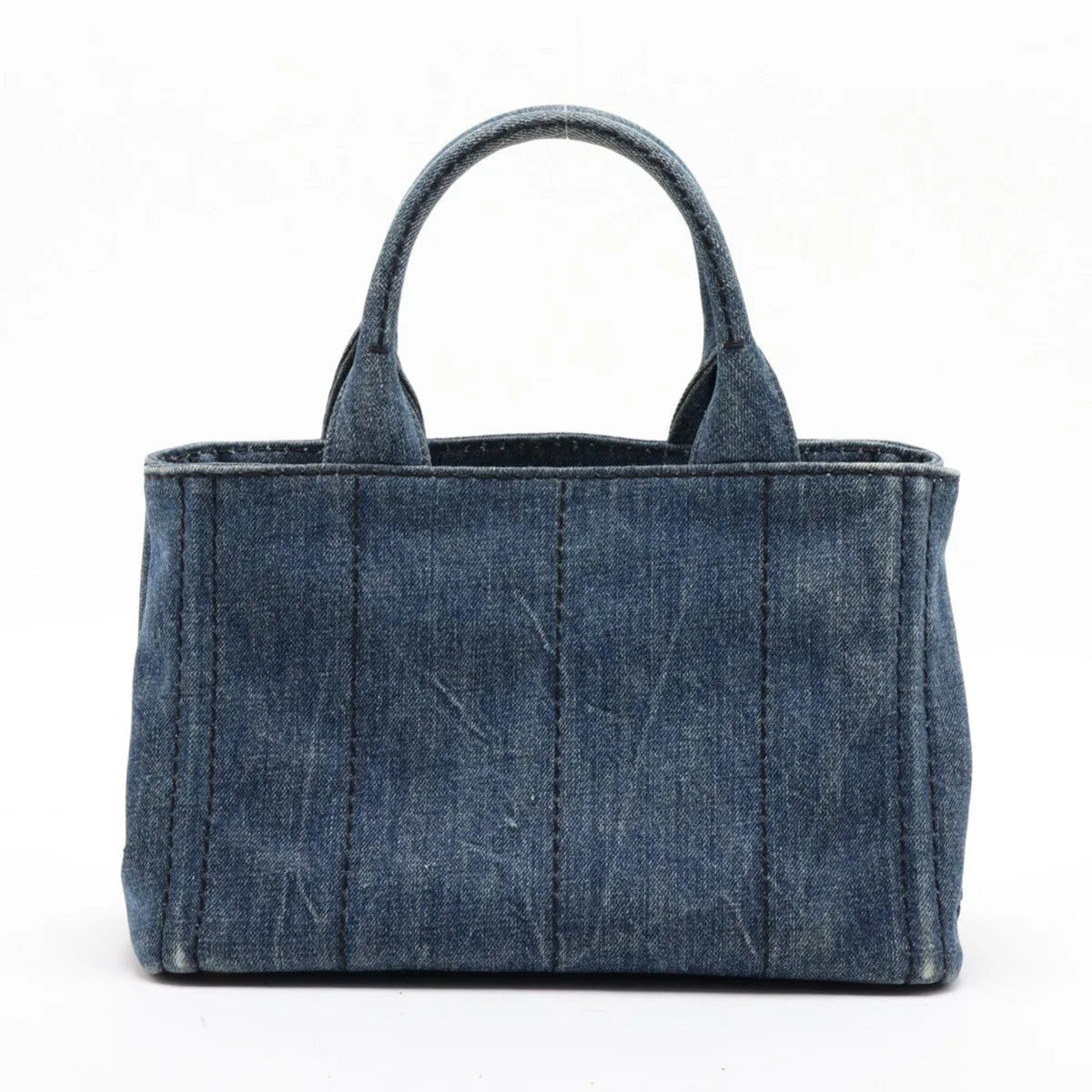 Prada Blue Handbag Shoulder Bag Tote Bag (Pre-Owned)