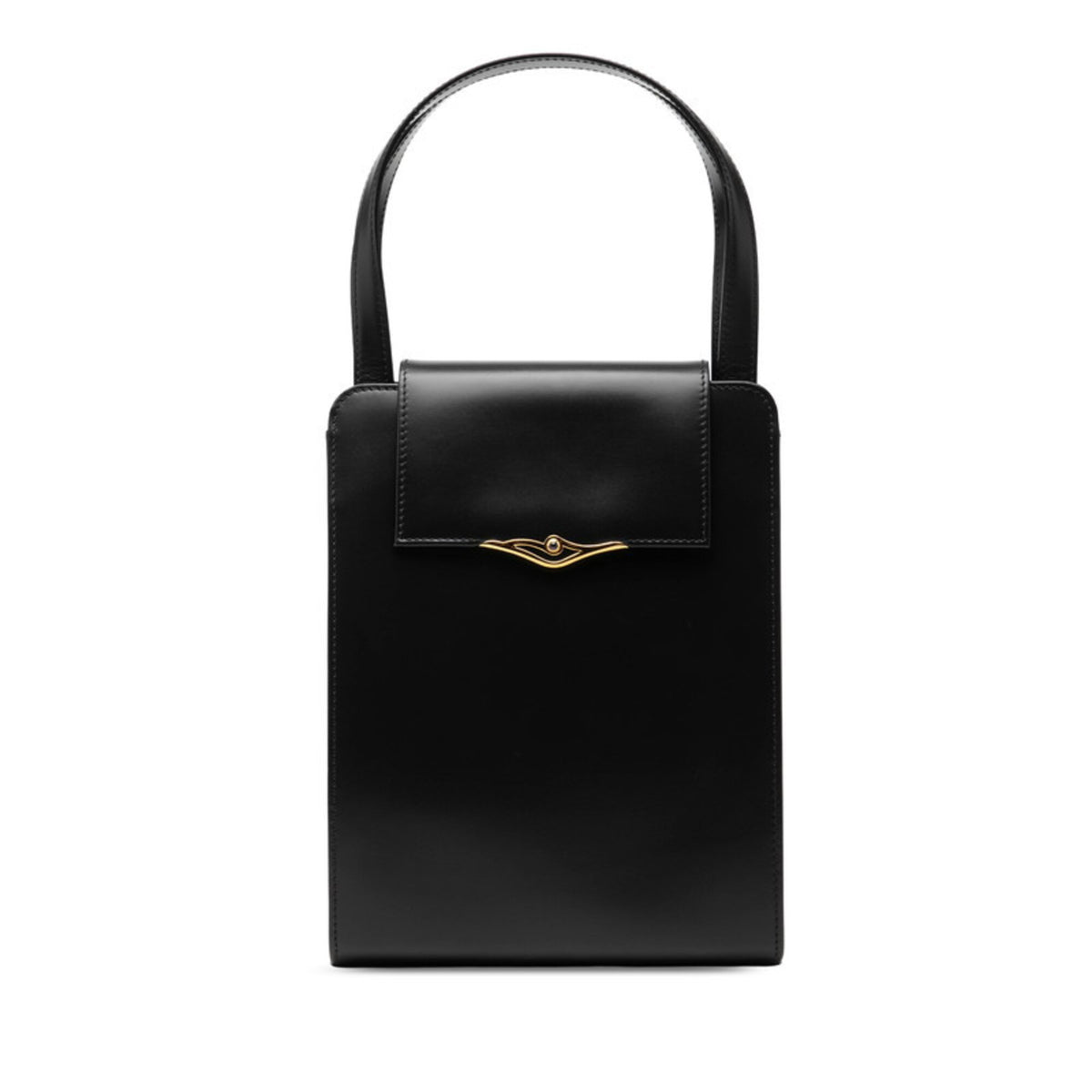 Cartier Black Leather Handbag (Pre-Owned)
