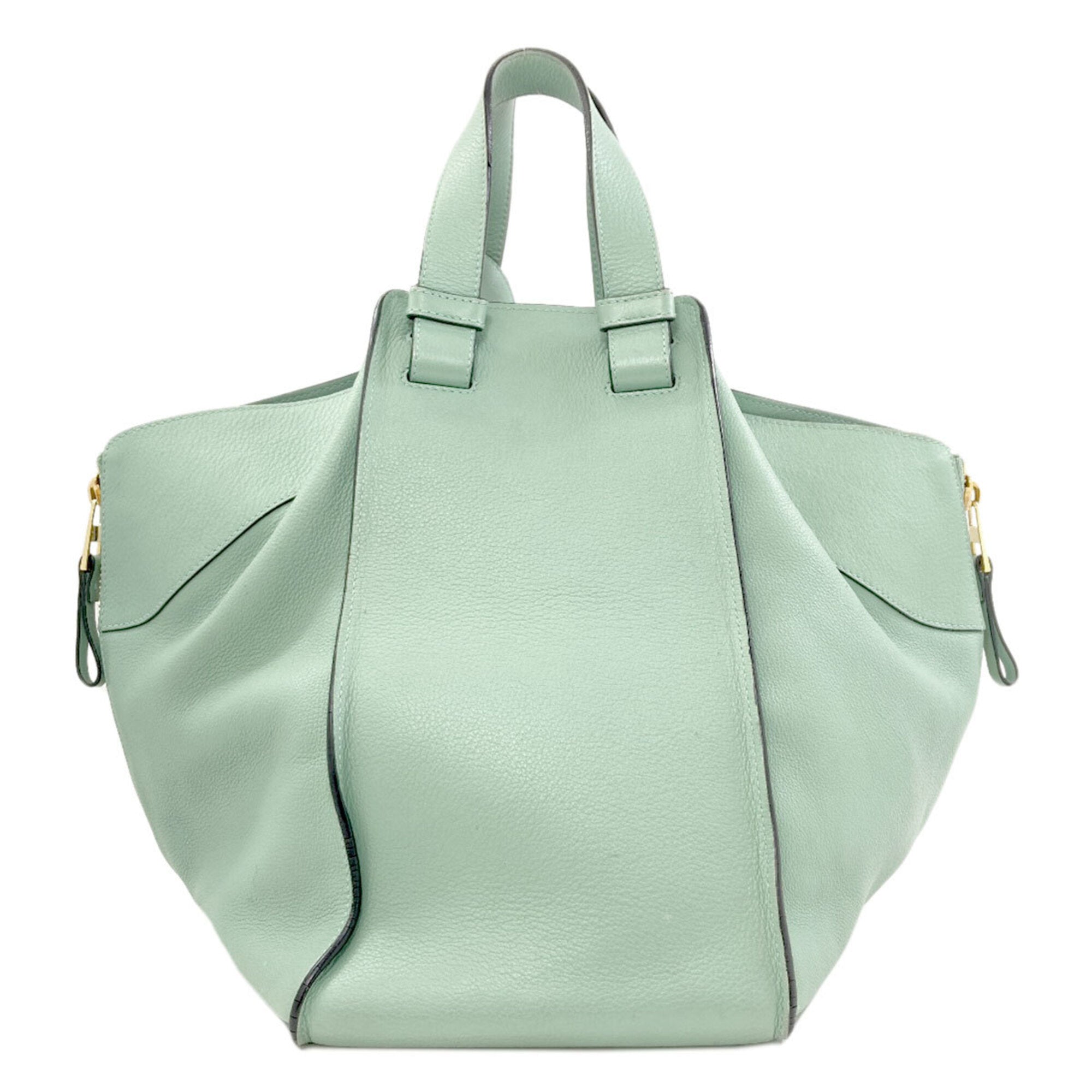 Loewe Light Green Leather Handbag Pouch (Pre-Owned)