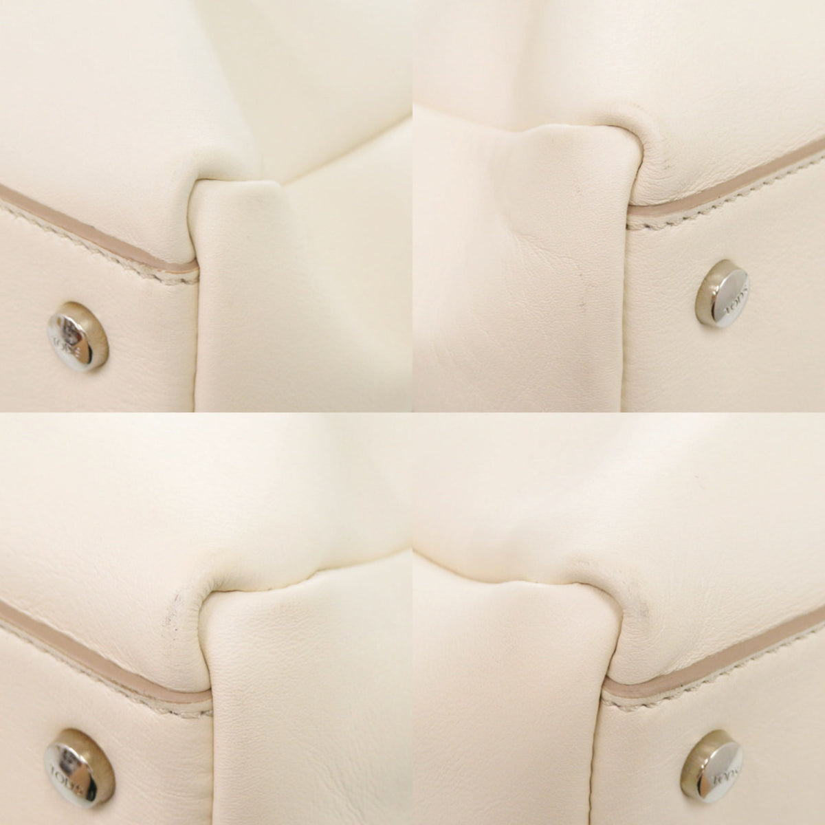 Tod's Ivory Leather Handbag (Pre-Owned)