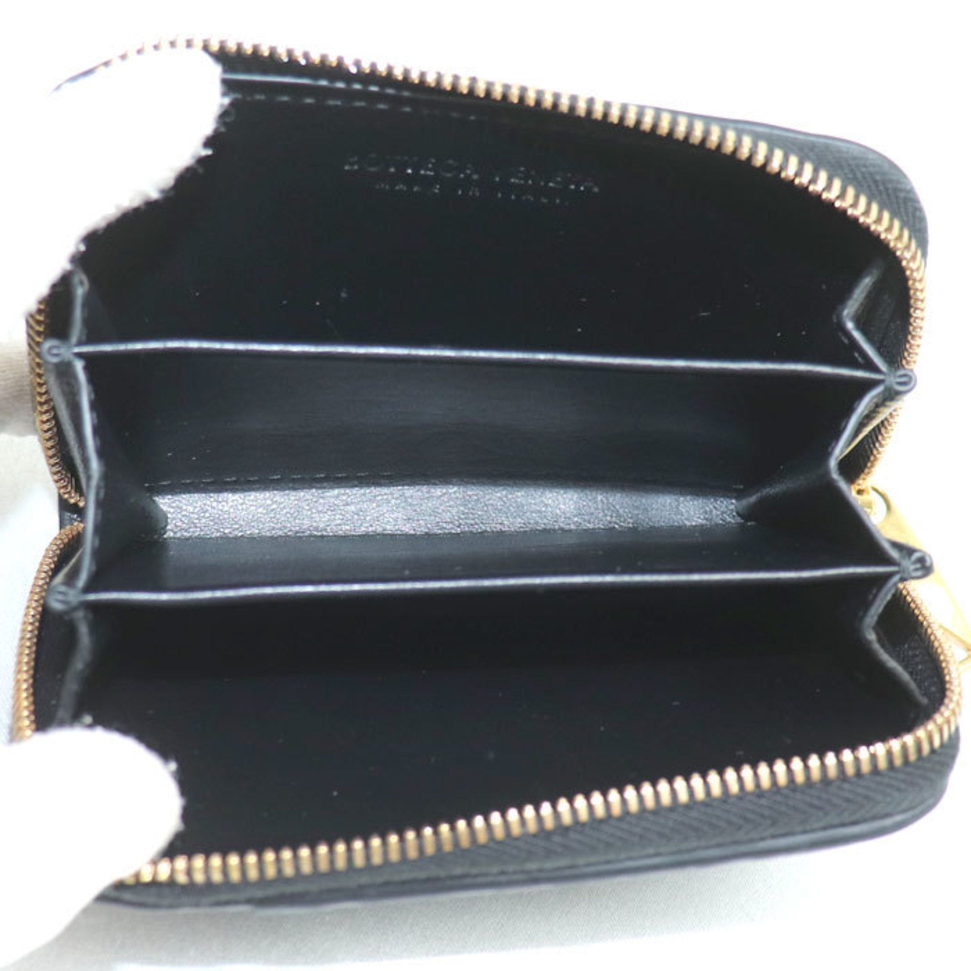 Bottega Veneta Black Leather Long Wallet (Bi-Fold) (Pre-Owned)