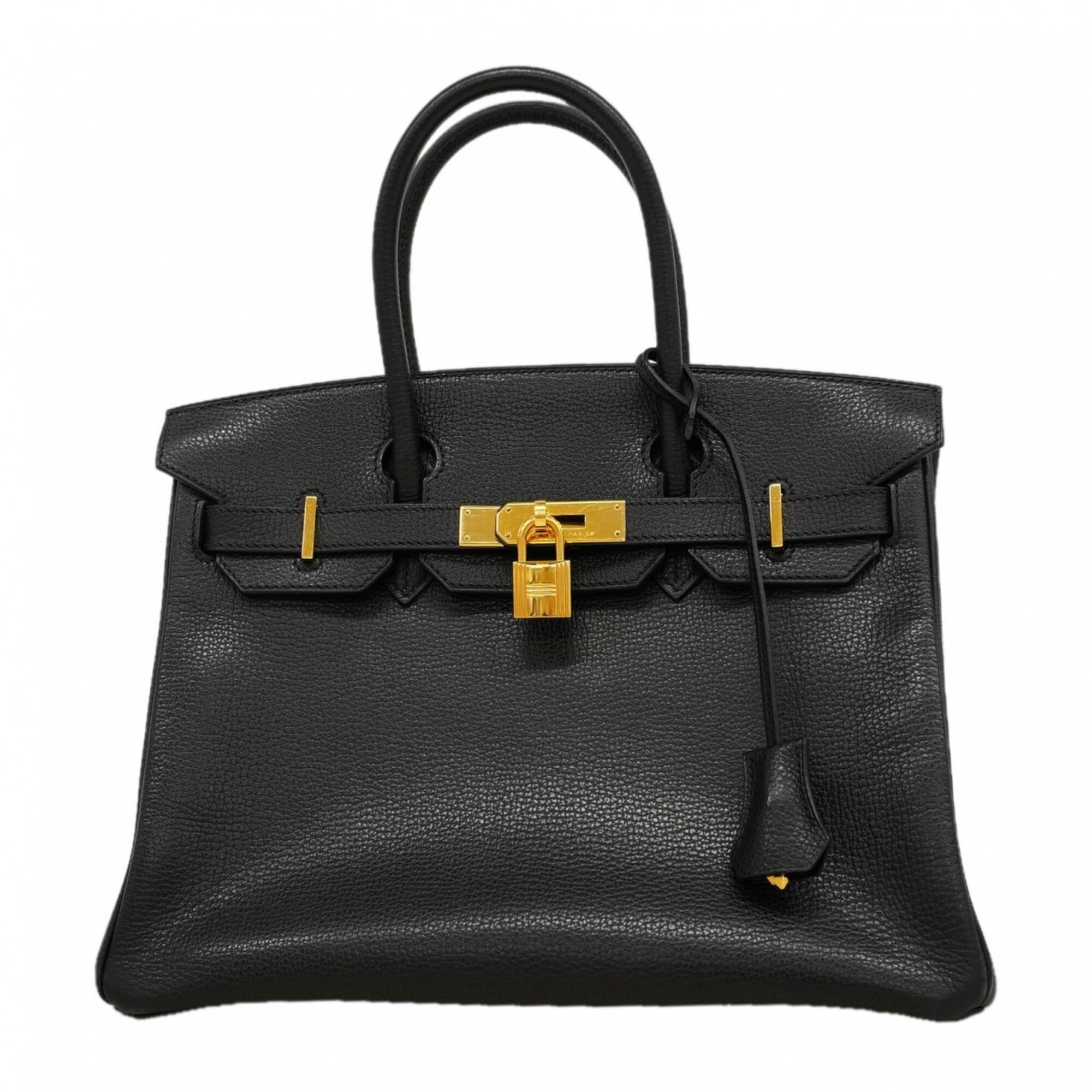 Hermes Black Togo Leather Handbag (Pre-Owned)