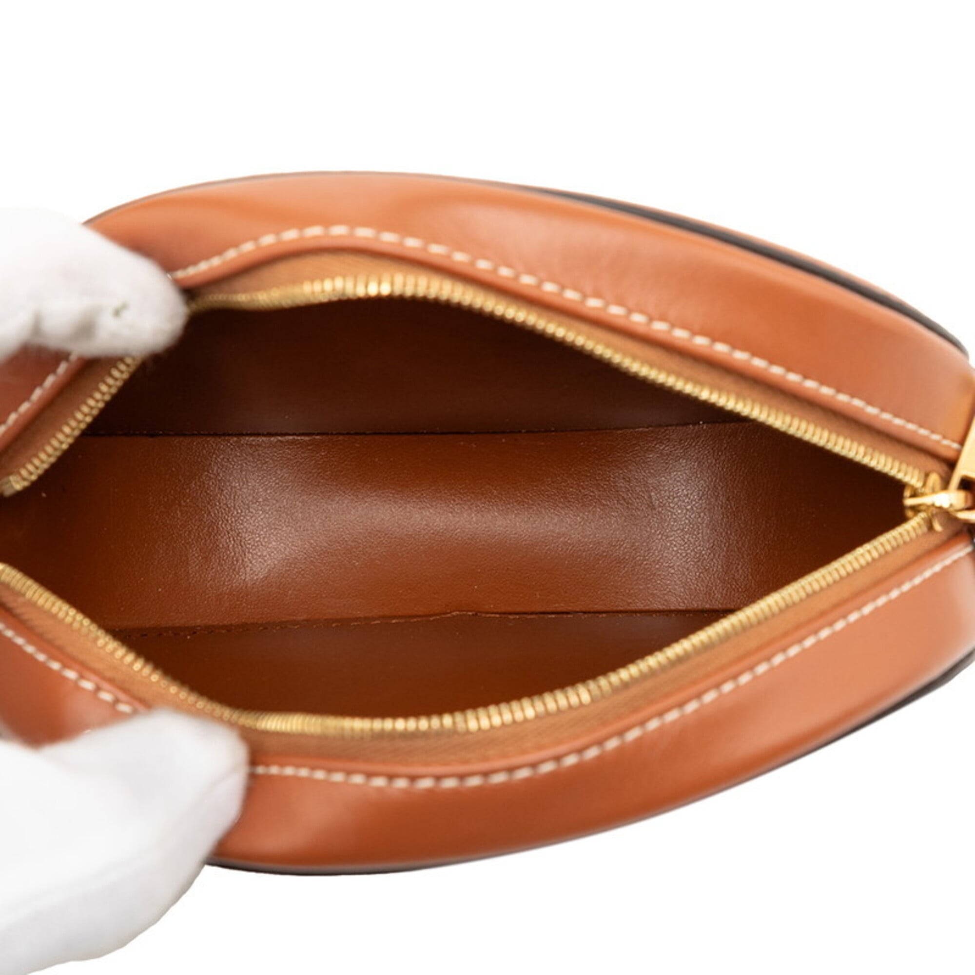 Celine Brown Leather Shoulder Bag (Pre-Owned)
