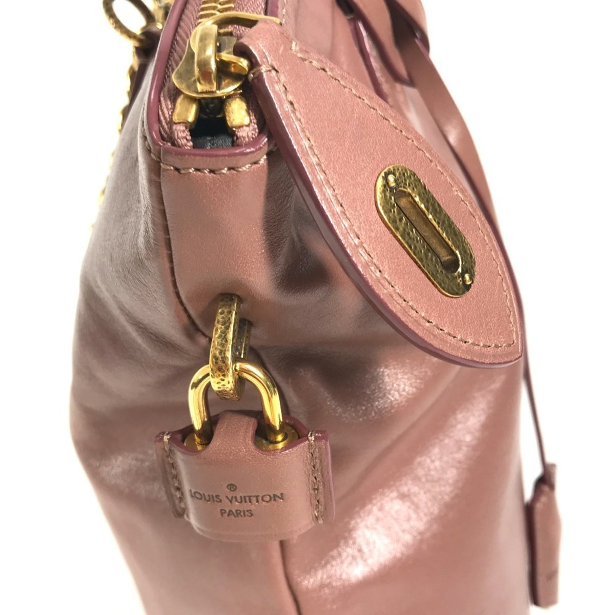 Louis Vuitton Pink Rose Leather Shoulder Bag Tote Bag (Pre-Owned)