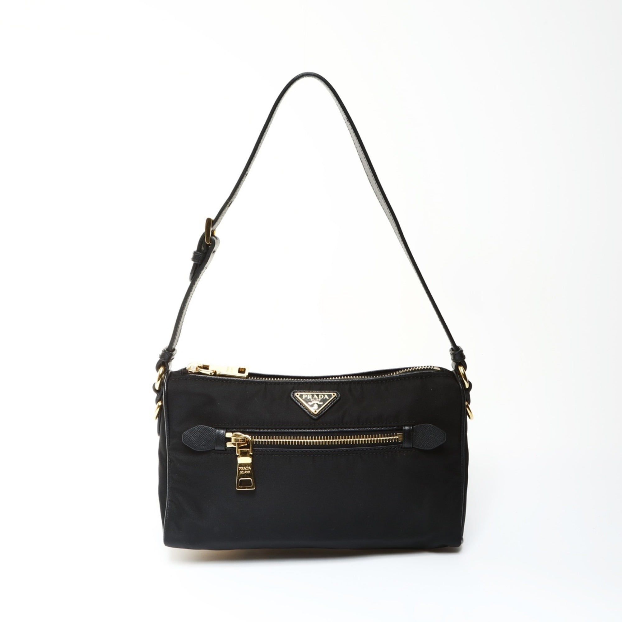Prada Black Nylon Shoulder Bag (Pre-Owned)