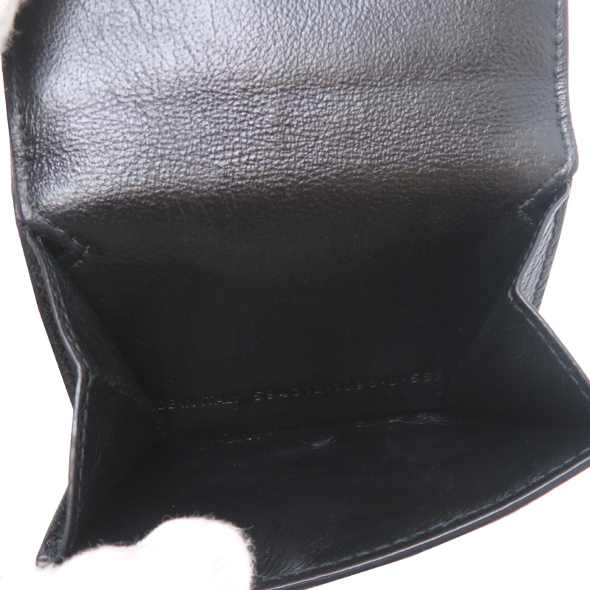 Balenciaga Black Leather Wallet (Tri-Fold) (Pre-Owned)