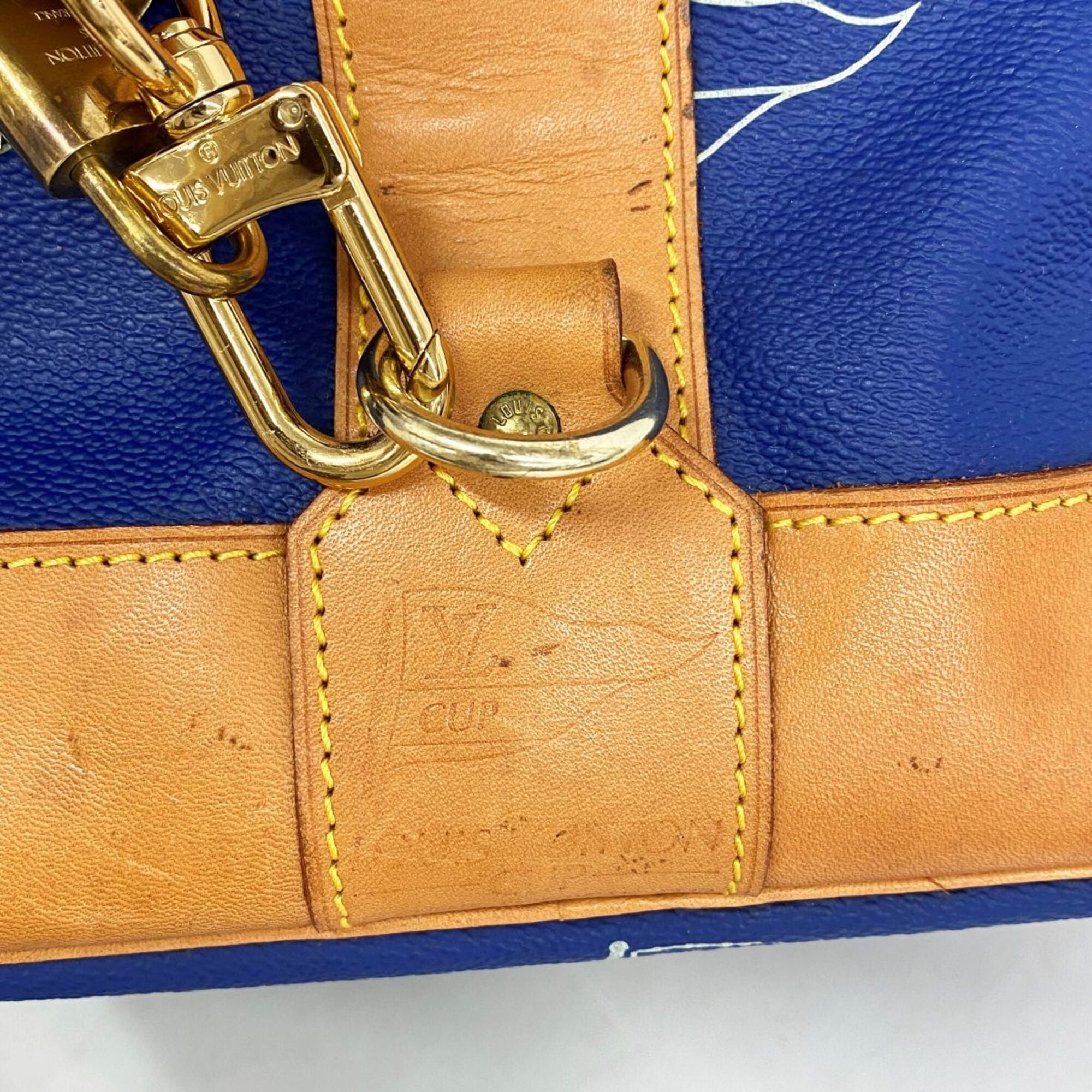 Louis Vuitton Blue Boston Bag (Pre-Owned)