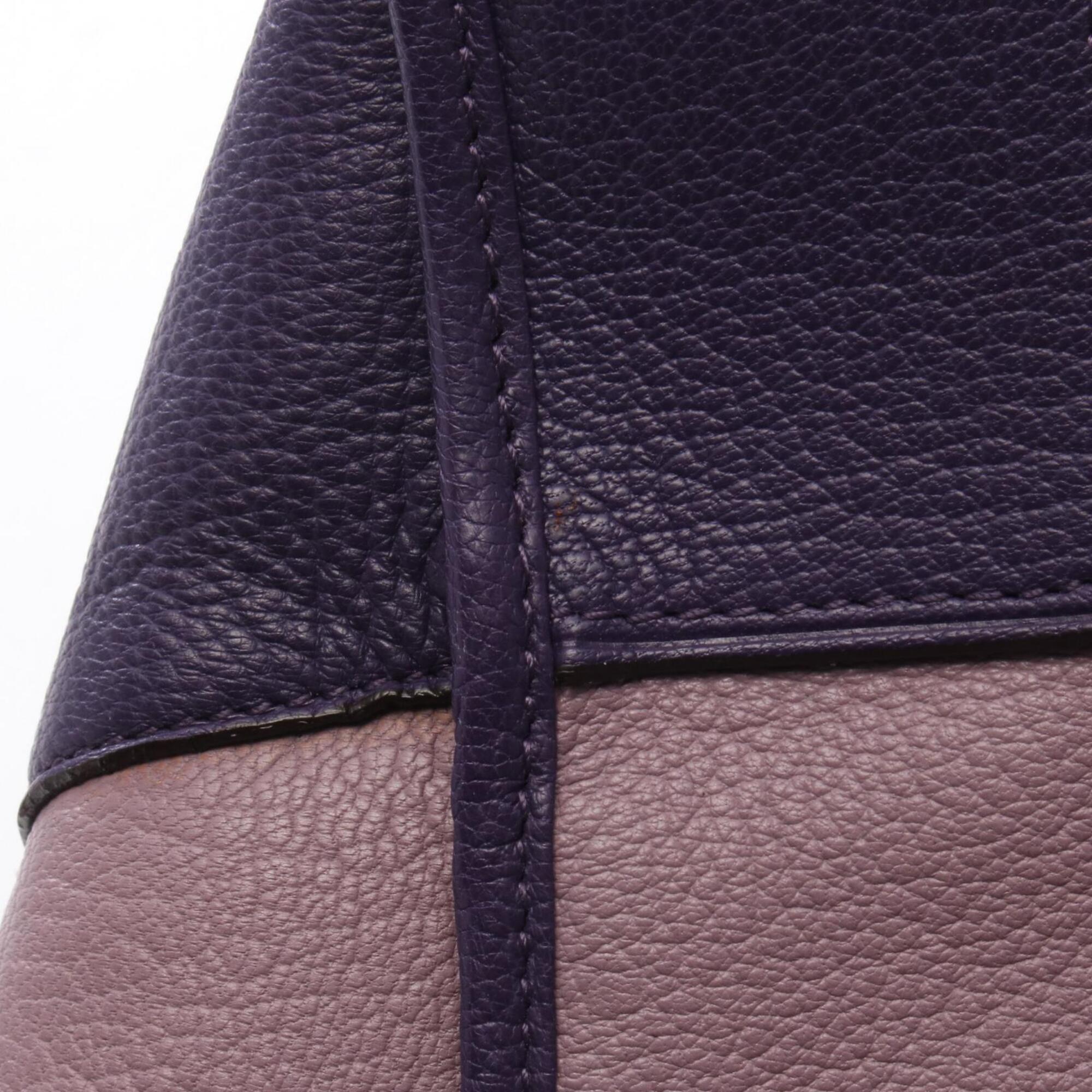 Loewe Pink Purple Leather Handbag (Pre-Owned)