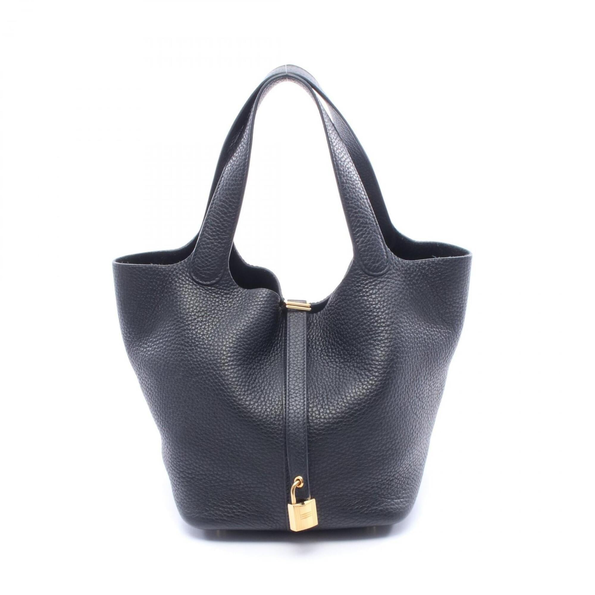 Hermes Black Taurillon Clemence Leather Leather Handbag (Pre-Owned)