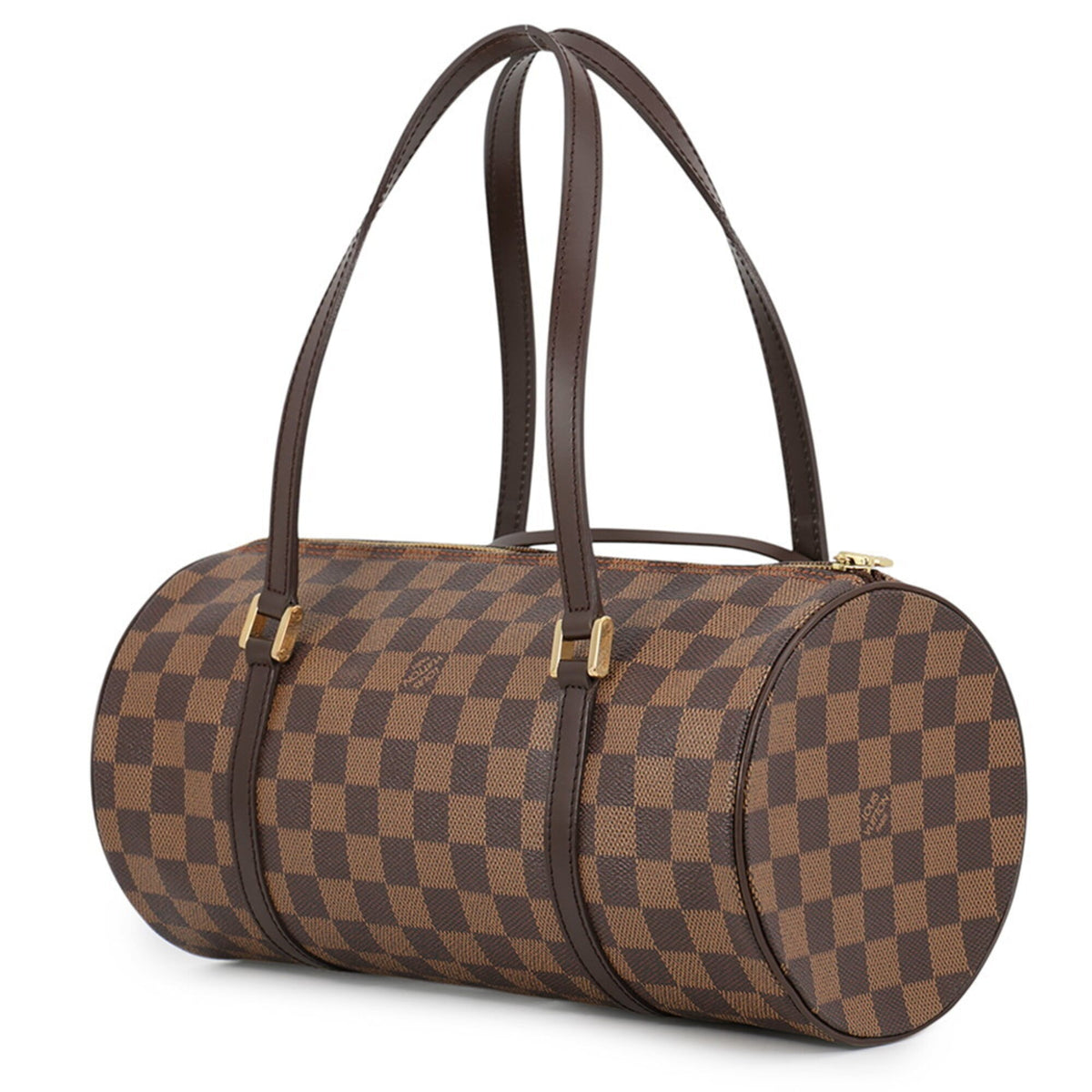 Louis Vuitton Damier Damier Canvas Ebene Red Color Handbag (Pre-Owned)