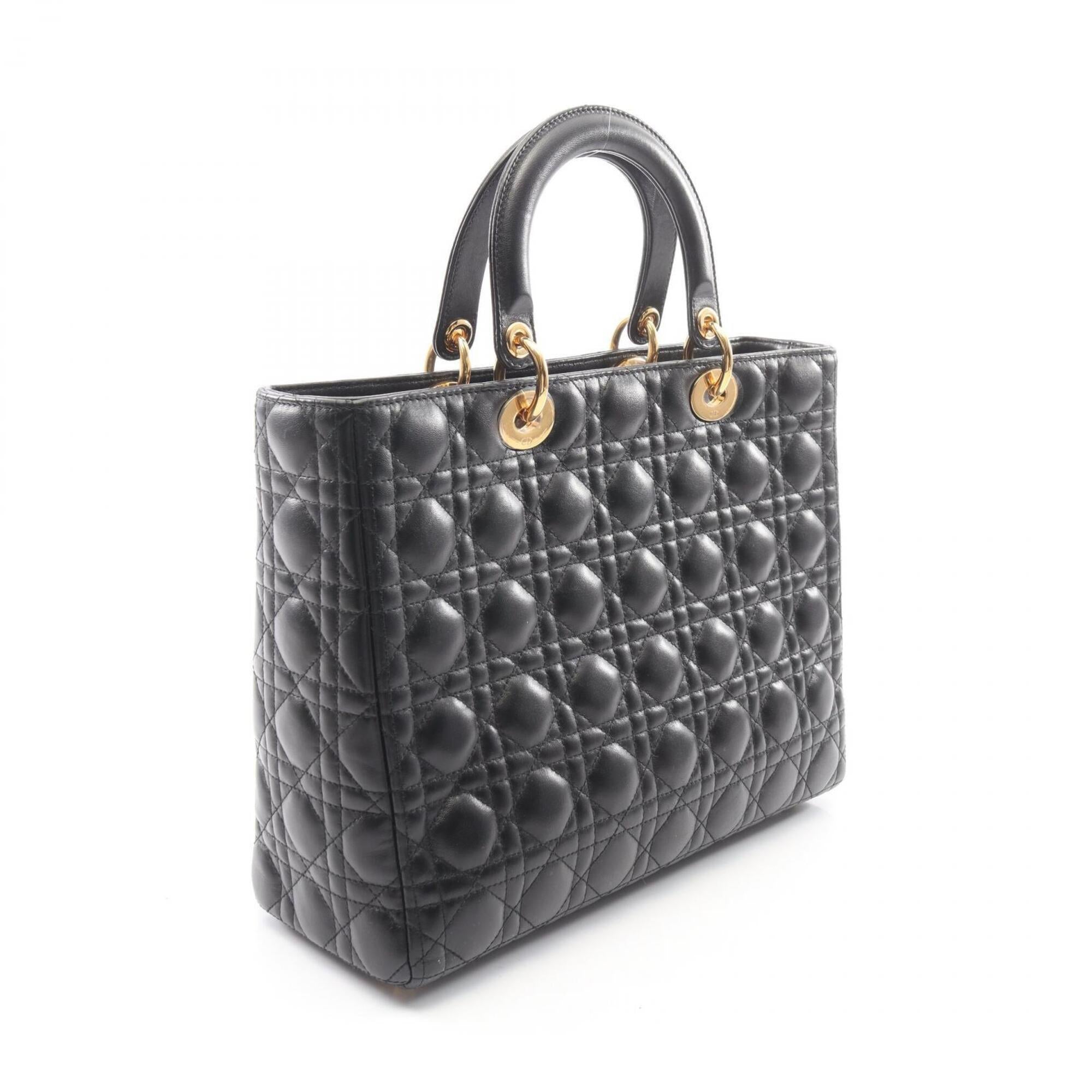 Christian Dior Black Leather Handbag (Pre-Owned)