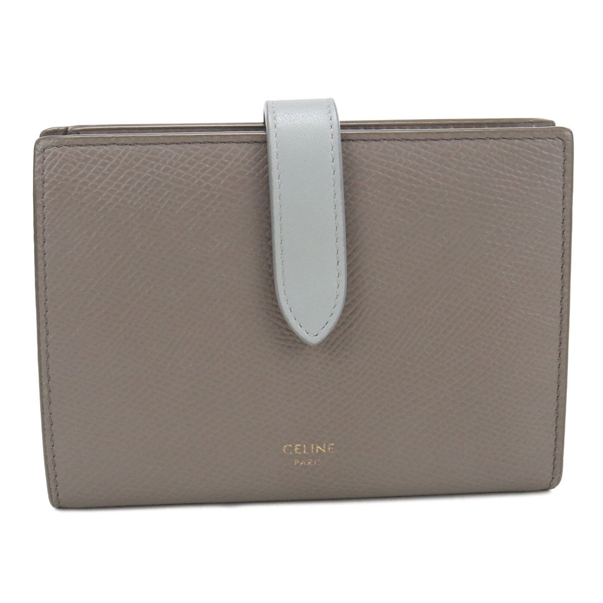 Celine Gray Leather Wallet (Bi-Fold) (Pre-Owned)