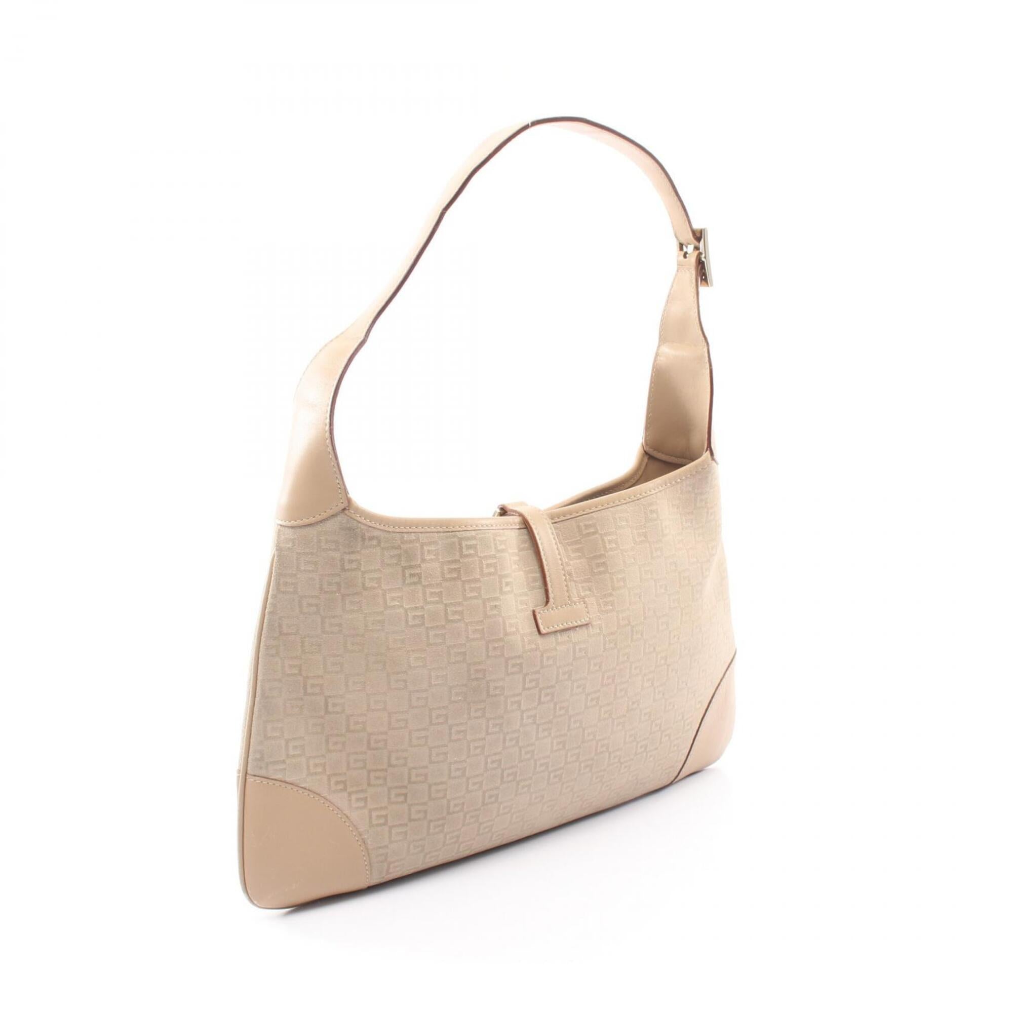 Gucci Beige Suede Leather Shoulder Bag (Pre-Owned)