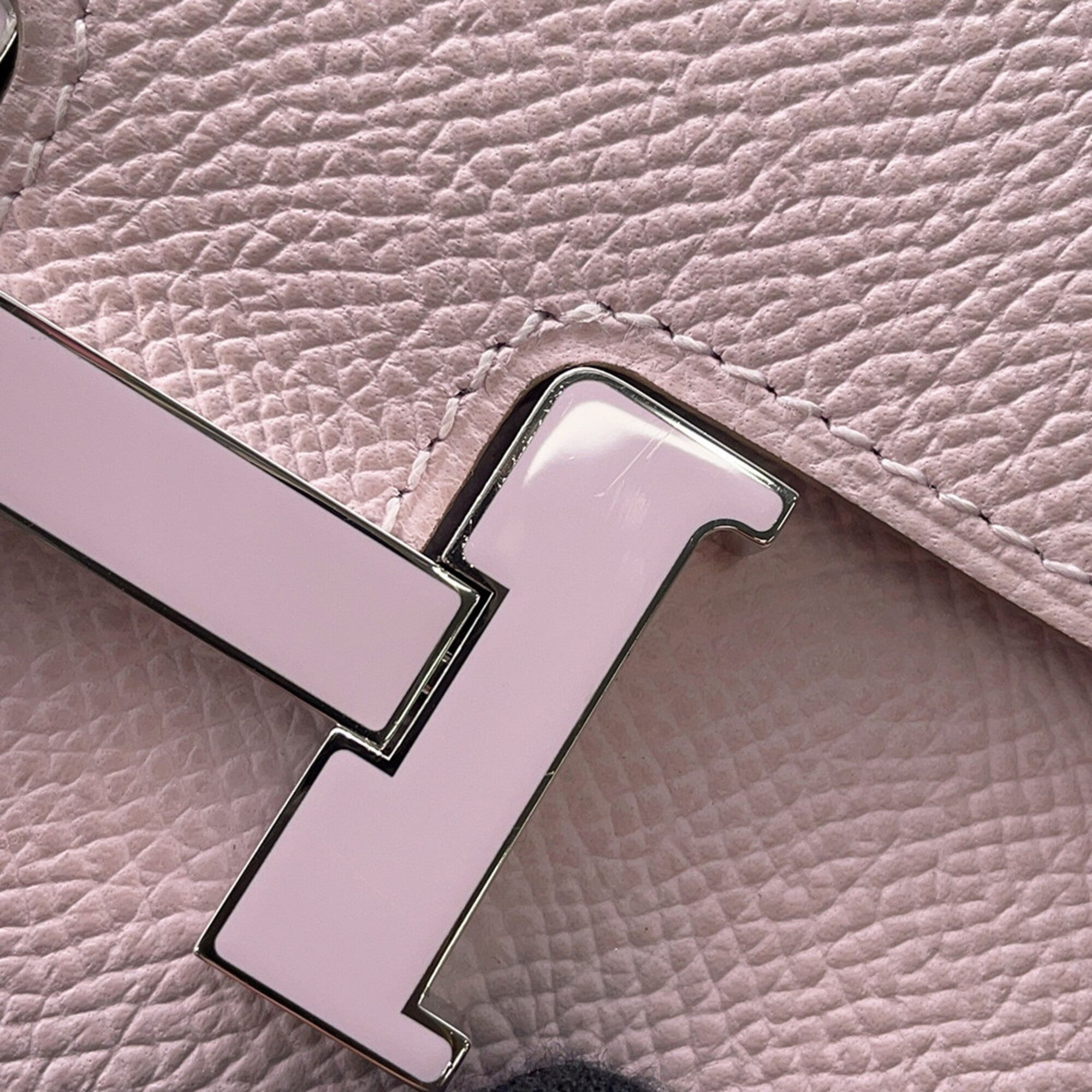 Hermes Pale Pink Epsom Leather Long Wallet (Bi-Fold) (Pre-Owned)