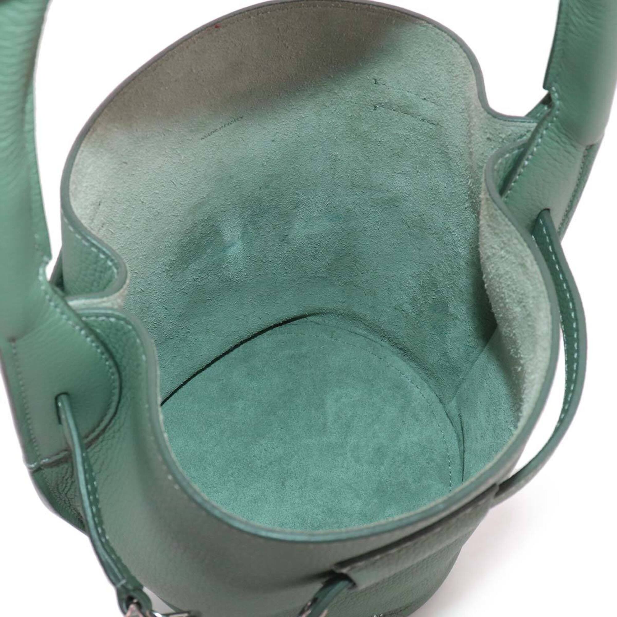 Celine Green Leather Handbag (Pre-Owned)