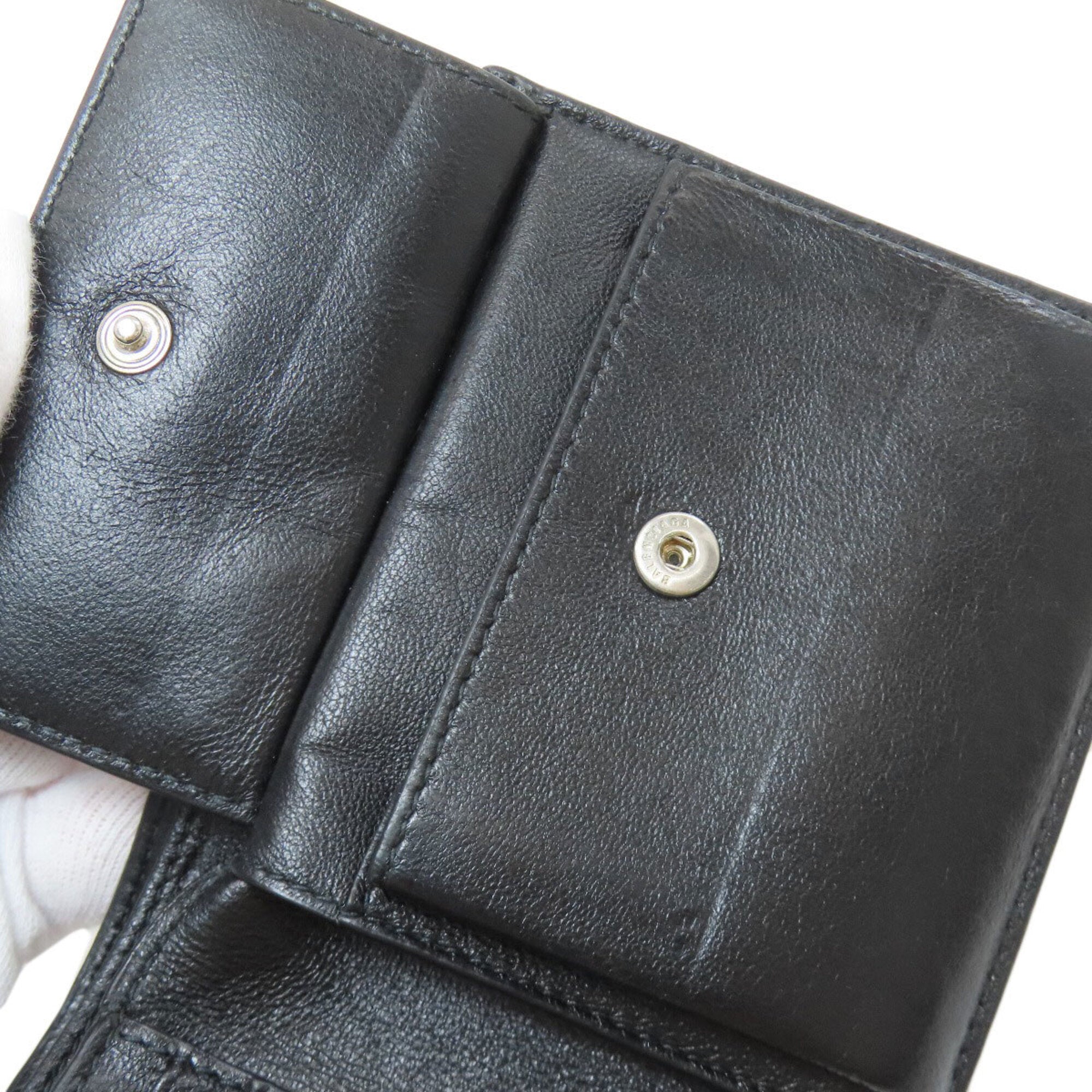 Balenciaga Black Leather Wallet (Bi-Fold) (Pre-Owned)