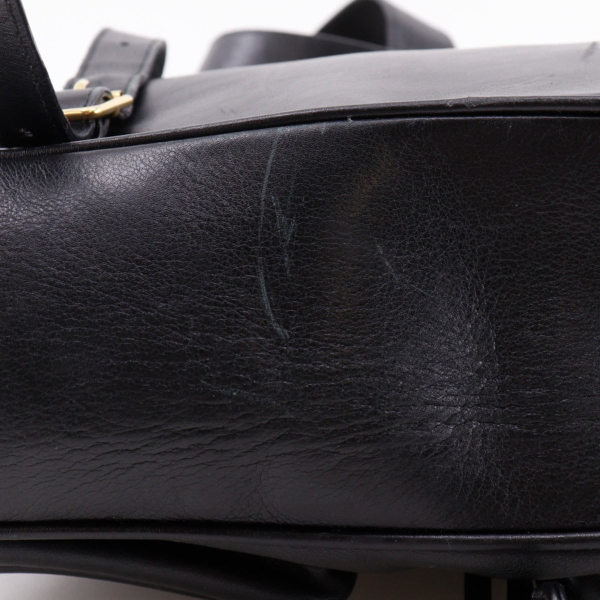 Gucci Bamboo Black Leather Backpack (Pre-Owned)