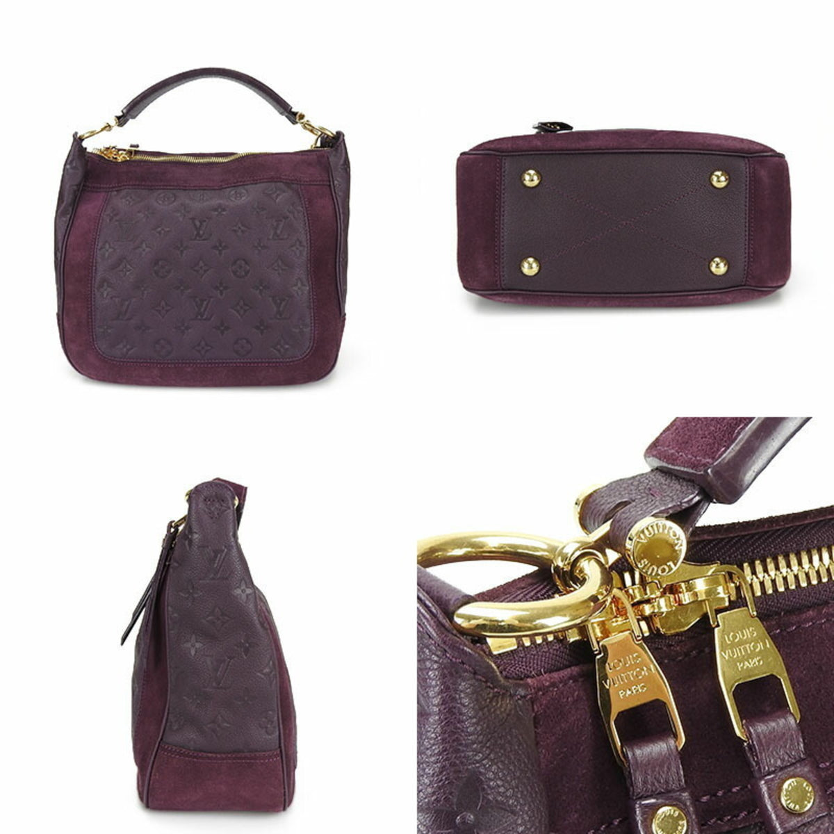 Louis Vuitton Monogram Empreinte Purple Monogram Empreinte Handbag Shoulder Bag (Pre-Owned)